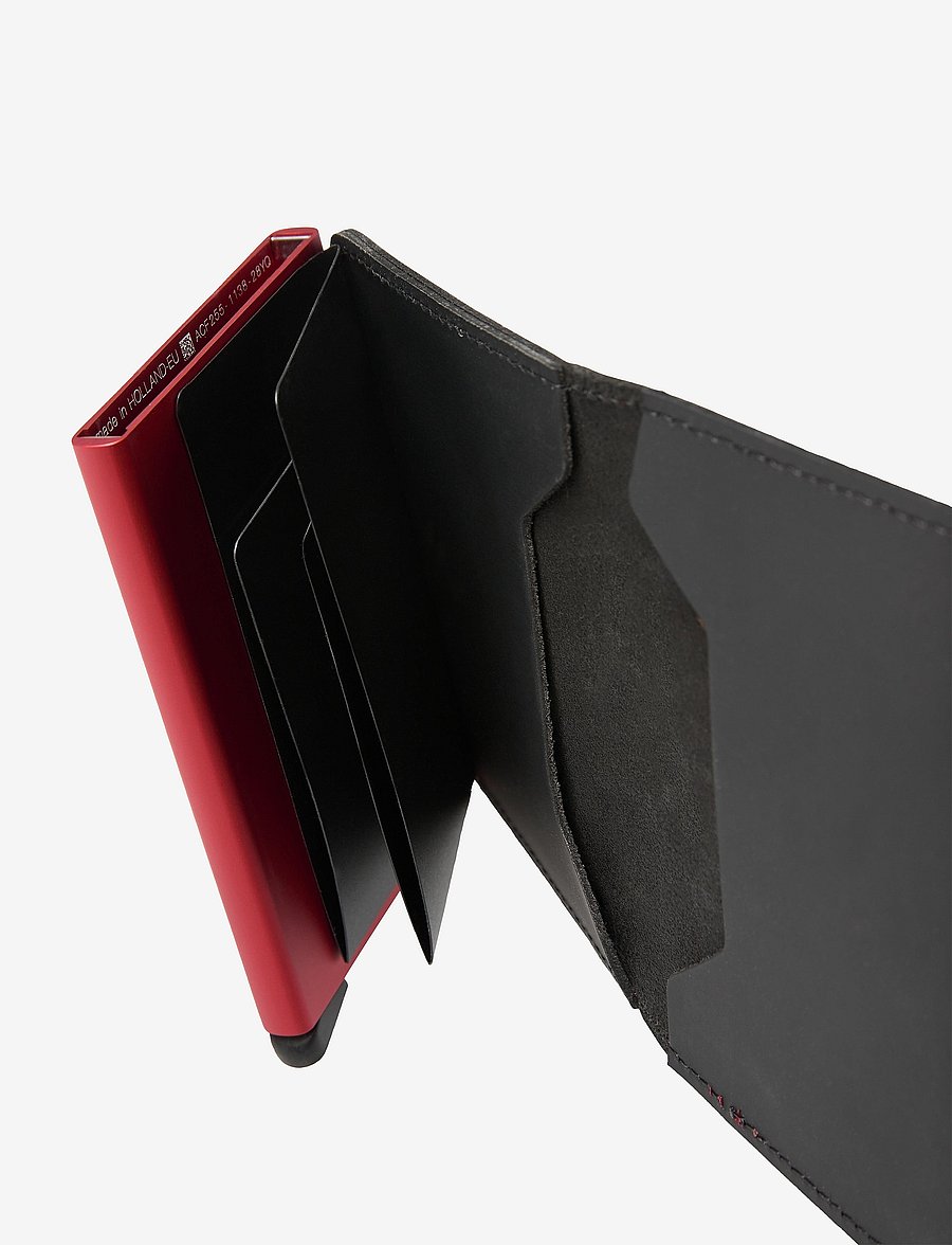 Secrid - Slimwallet - plånböcker - matte black & red - 5