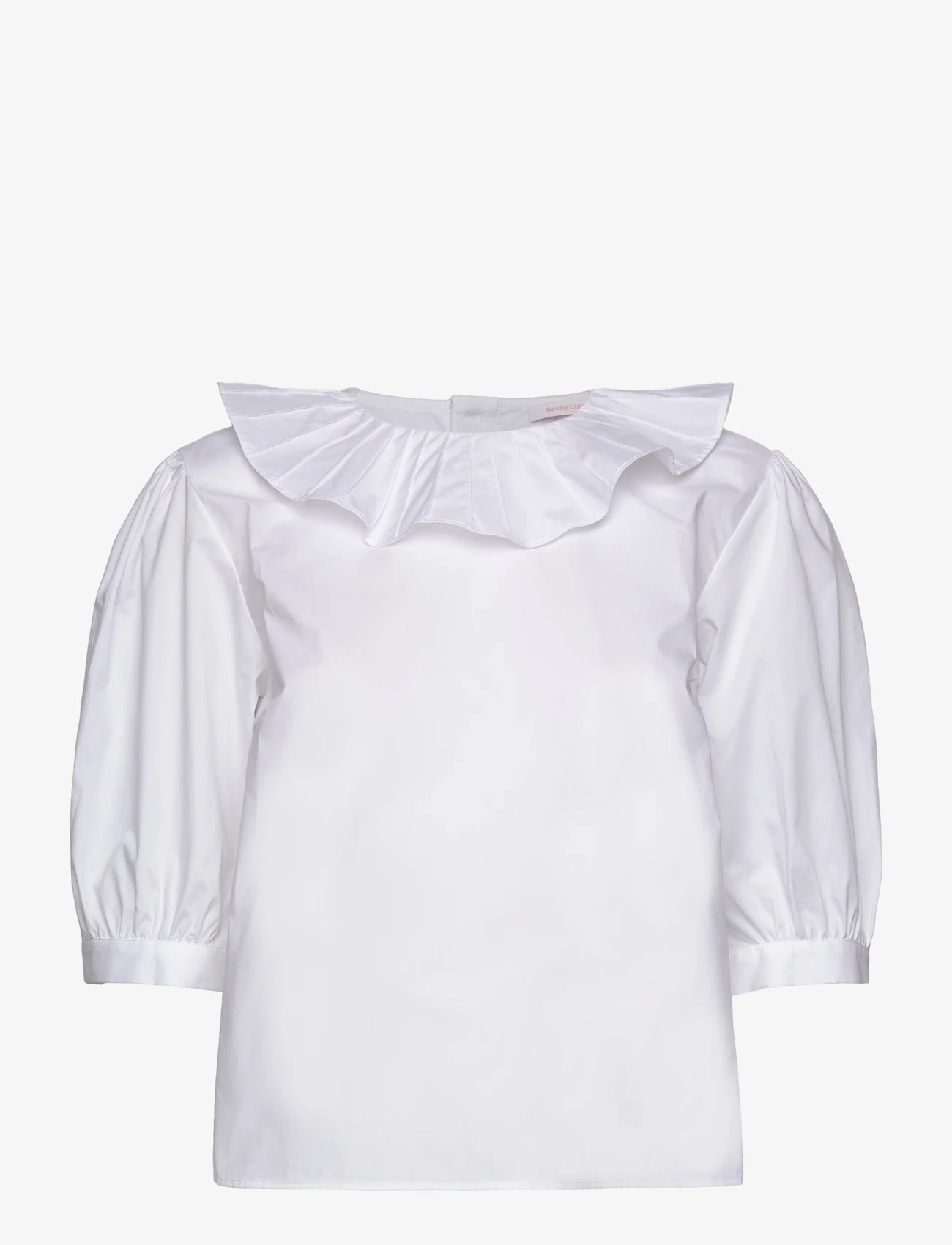 See by Chloé - Top - blouses korte mouwen - white - 0