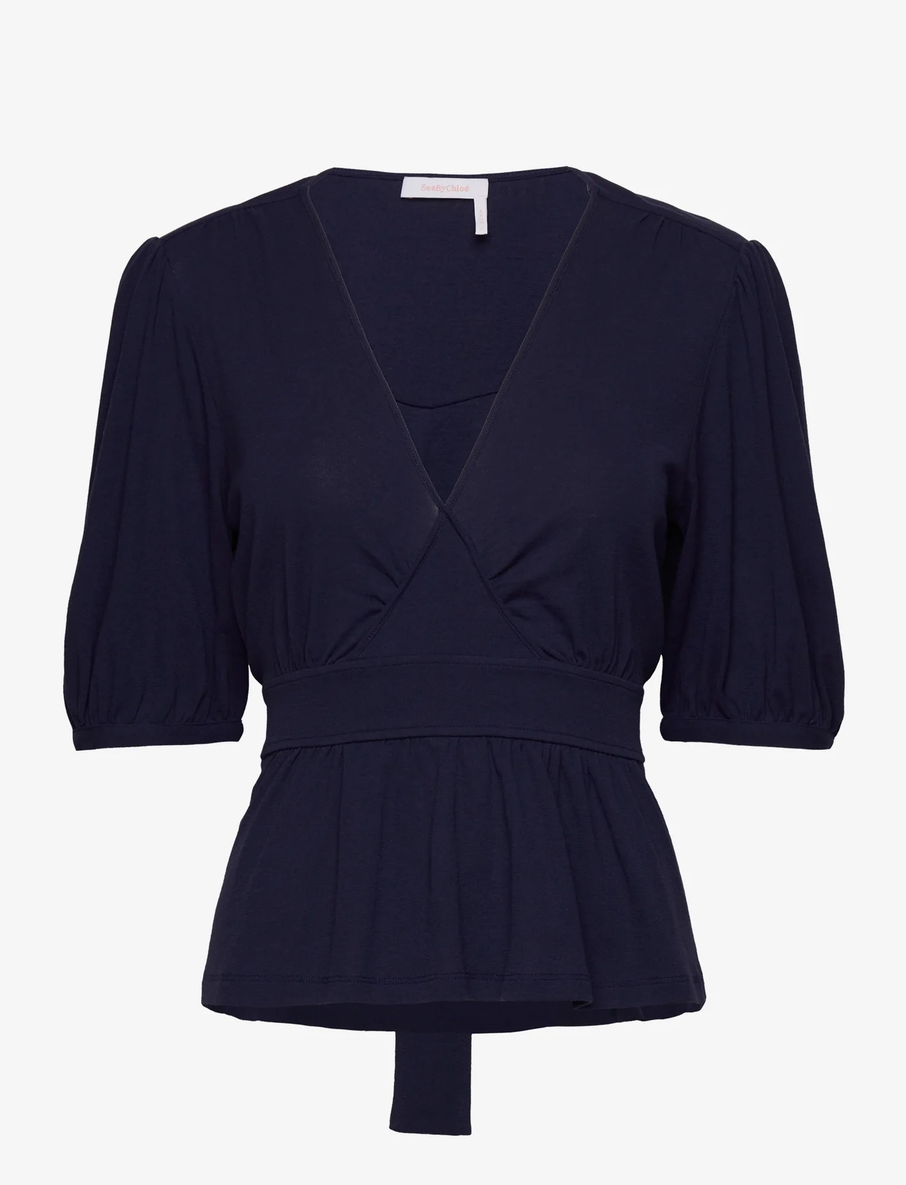 See by Chloé - Top - blouses korte mouwen - evening blue - 0