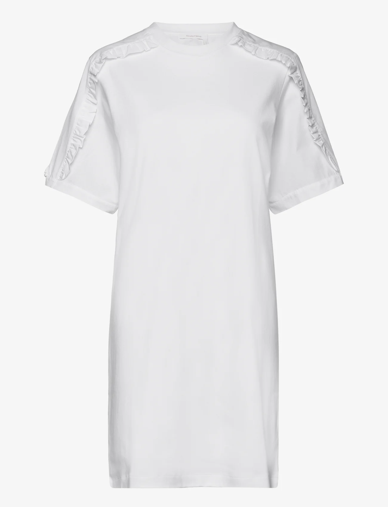 See by Chloé - Dress - t-shirt-kleider - white - 0