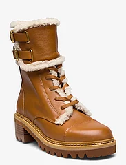 See by Chloé - MALLORY ANKLE BOOT - laced boots - 533 tan - 0