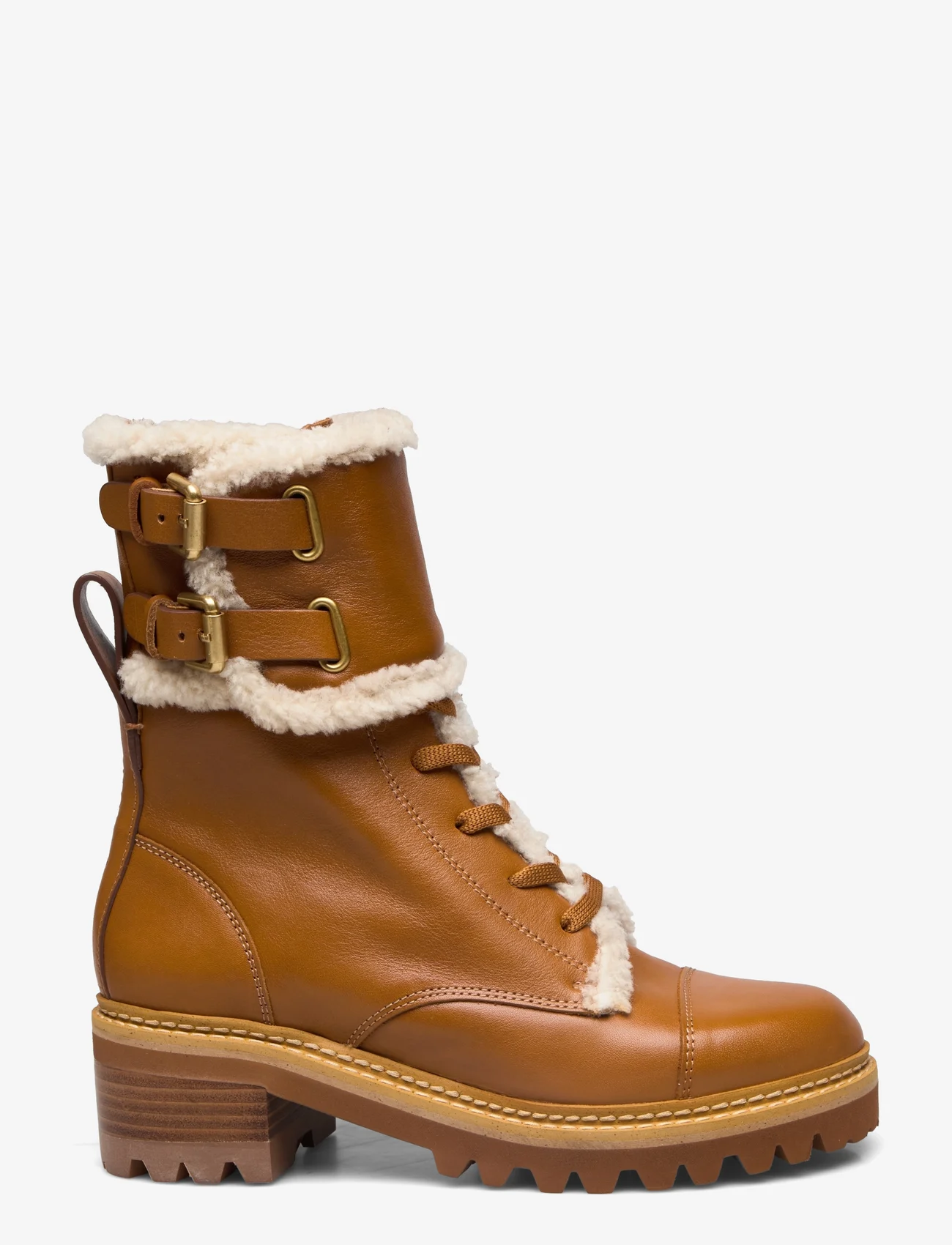 See by Chloé - MALLORY ANKLE BOOT - laced boots - 533 tan - 1