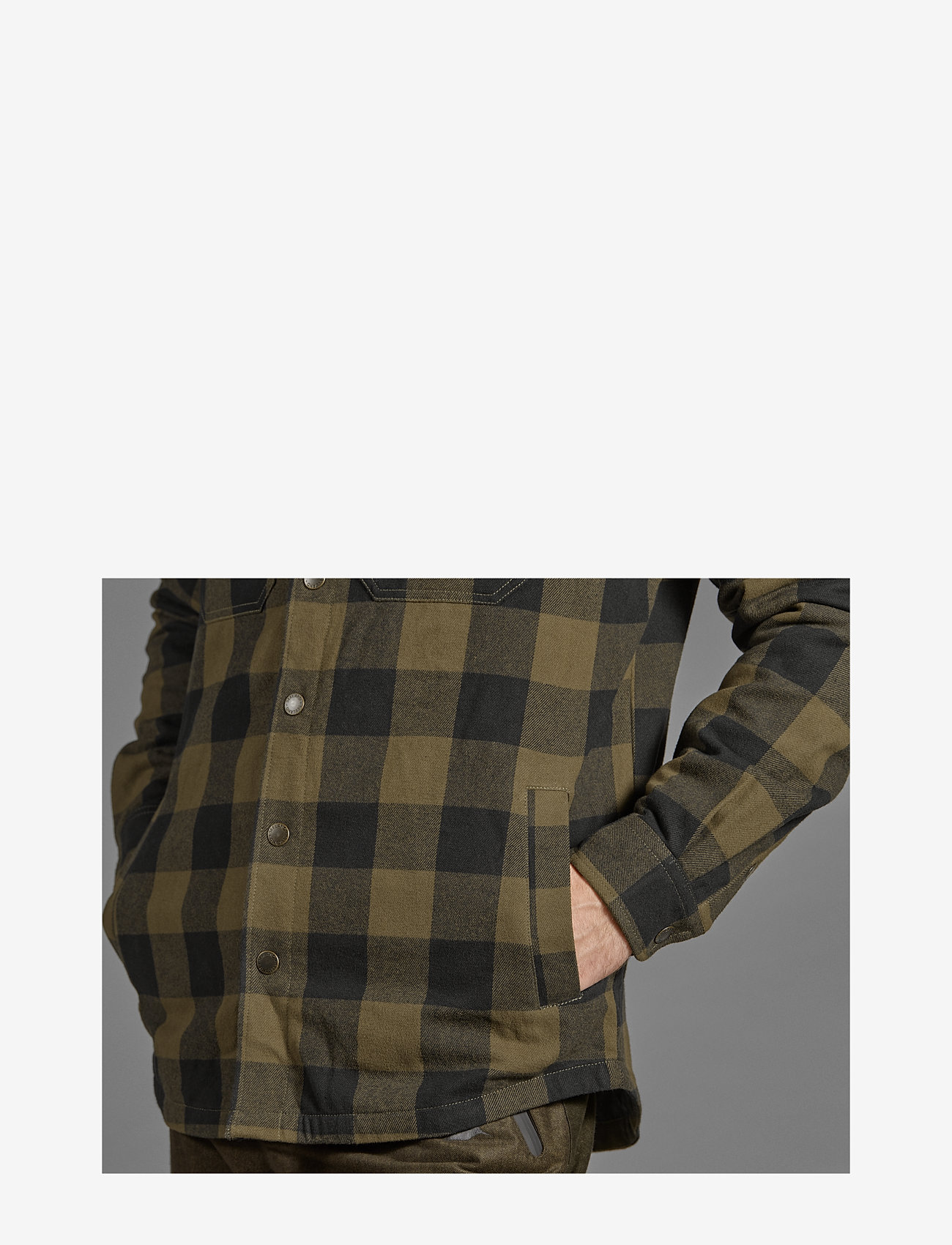 Seeland - Canada shirt - green check - 4