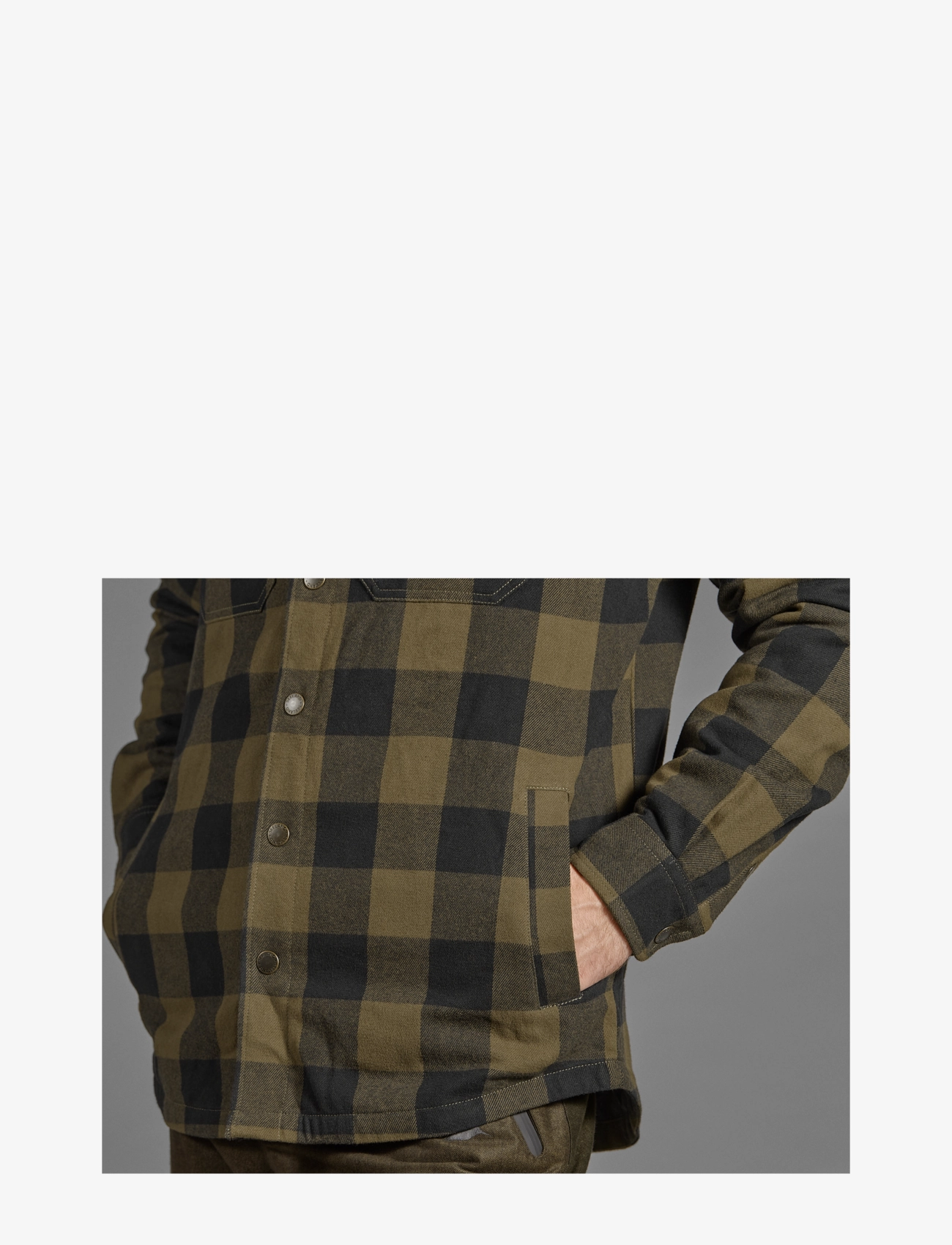 Seeland - Canada shirt - green check - 4