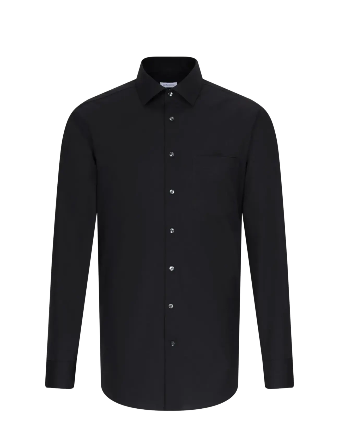Seidensticker Business Shirt Regular, 40, Black, Skjorter > Business Shirts, Herre