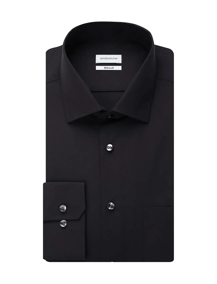 Seidensticker - Business shirt Regular - formal shirts - black - 3