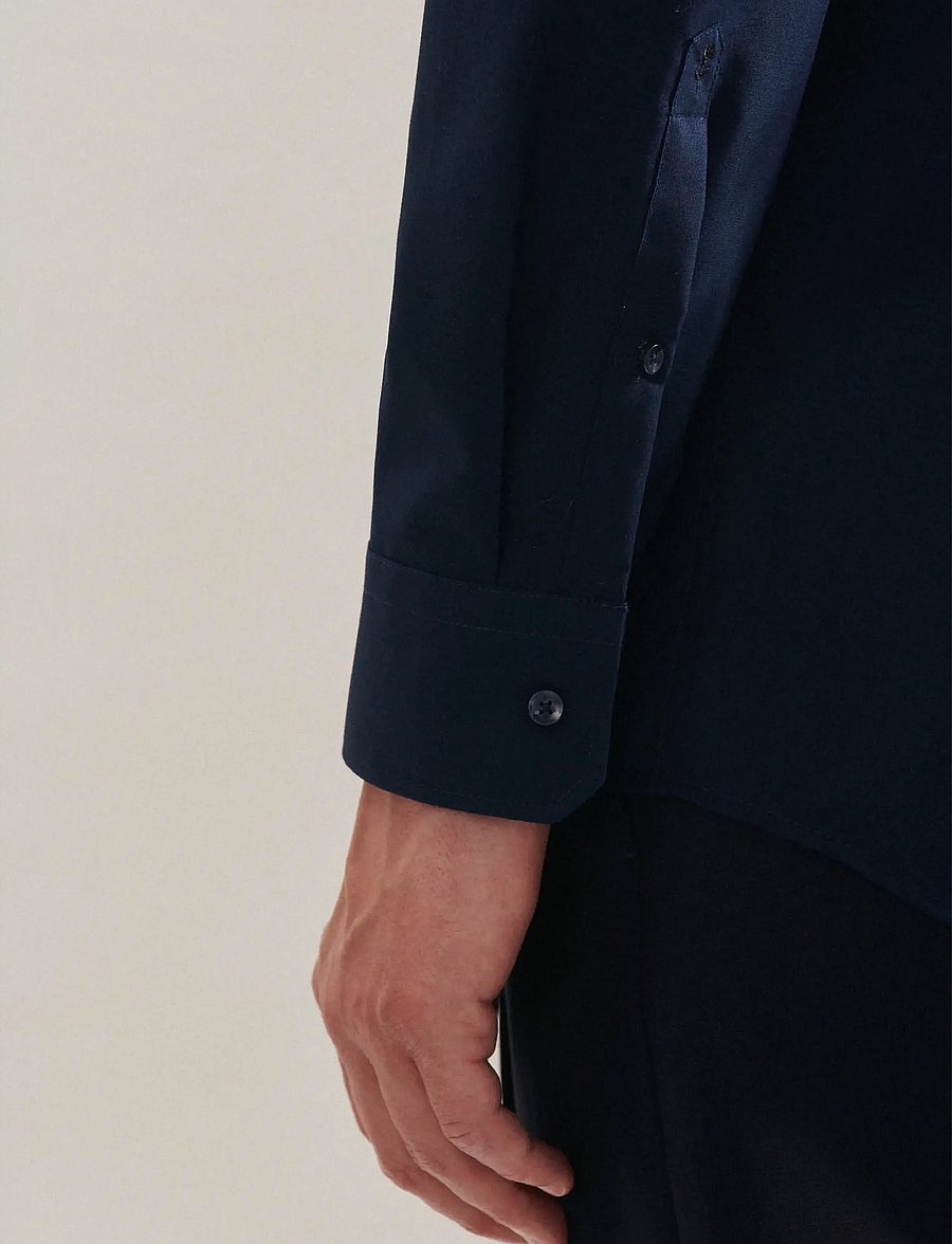 Seidensticker - Business shirt Regular - formelle hemden - navy - 4
