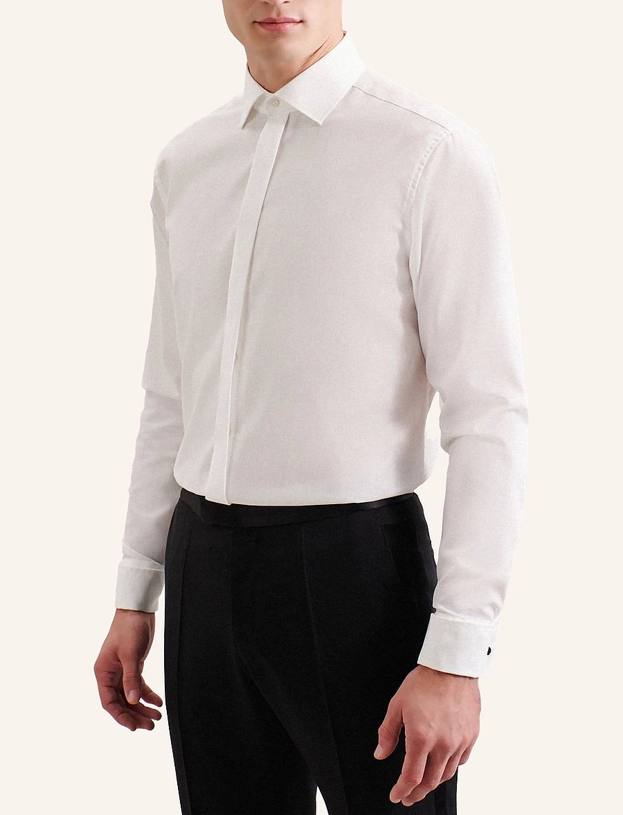 Seidensticker - Gala shirt Regular - formelle skjorter - ecru - 3