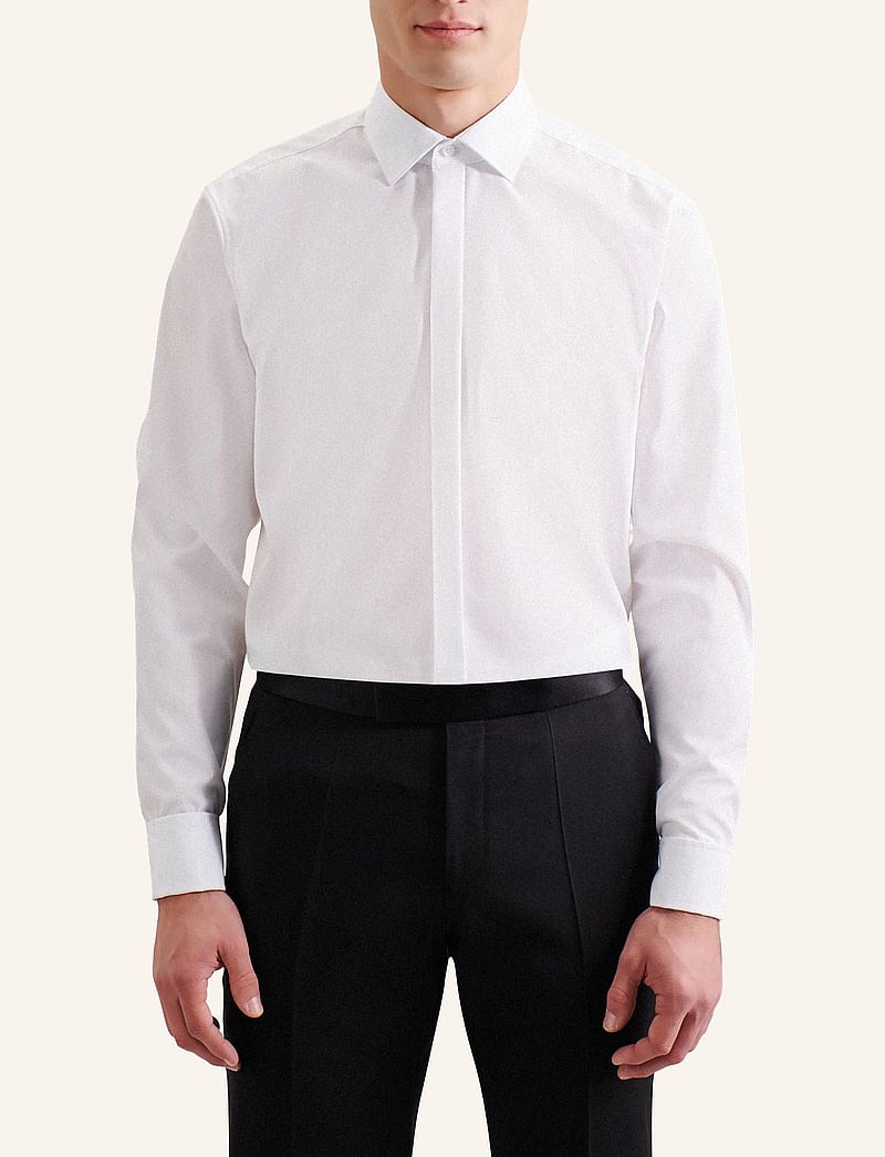 Seidensticker - Business Kent Party UMA - formal shirts - white - 0