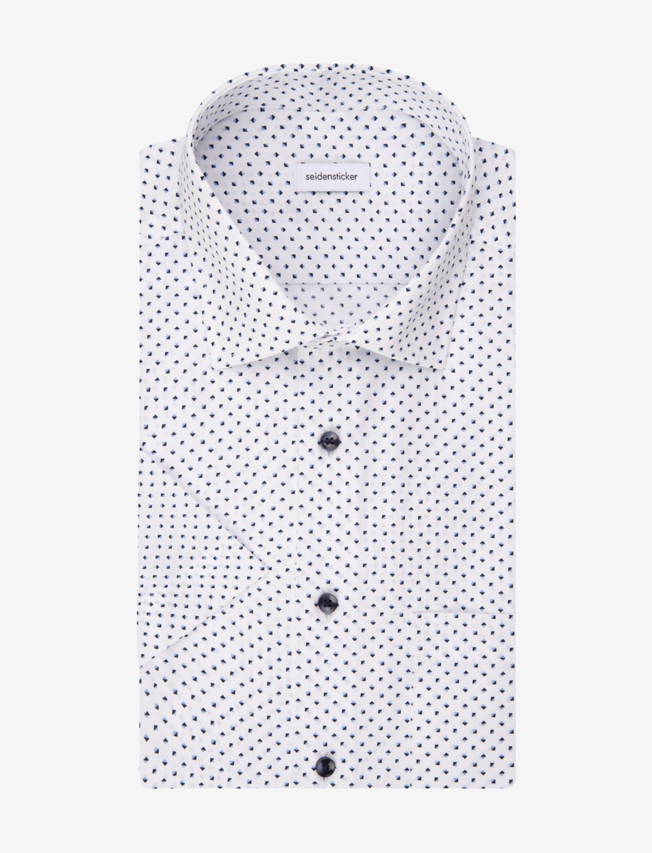 Seidensticker - Business Kent 1/2 - short-sleeved shirts - light blue - 1