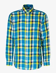 Seidensticker - New BD oT - checkered shirts - turquoise - 0