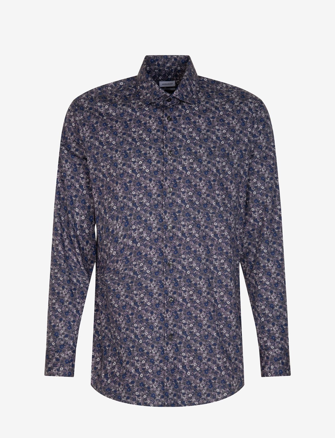 Seidensticker - CITYHEMDEN 1/1 ARM - mönstrade skjortor - grey - 1