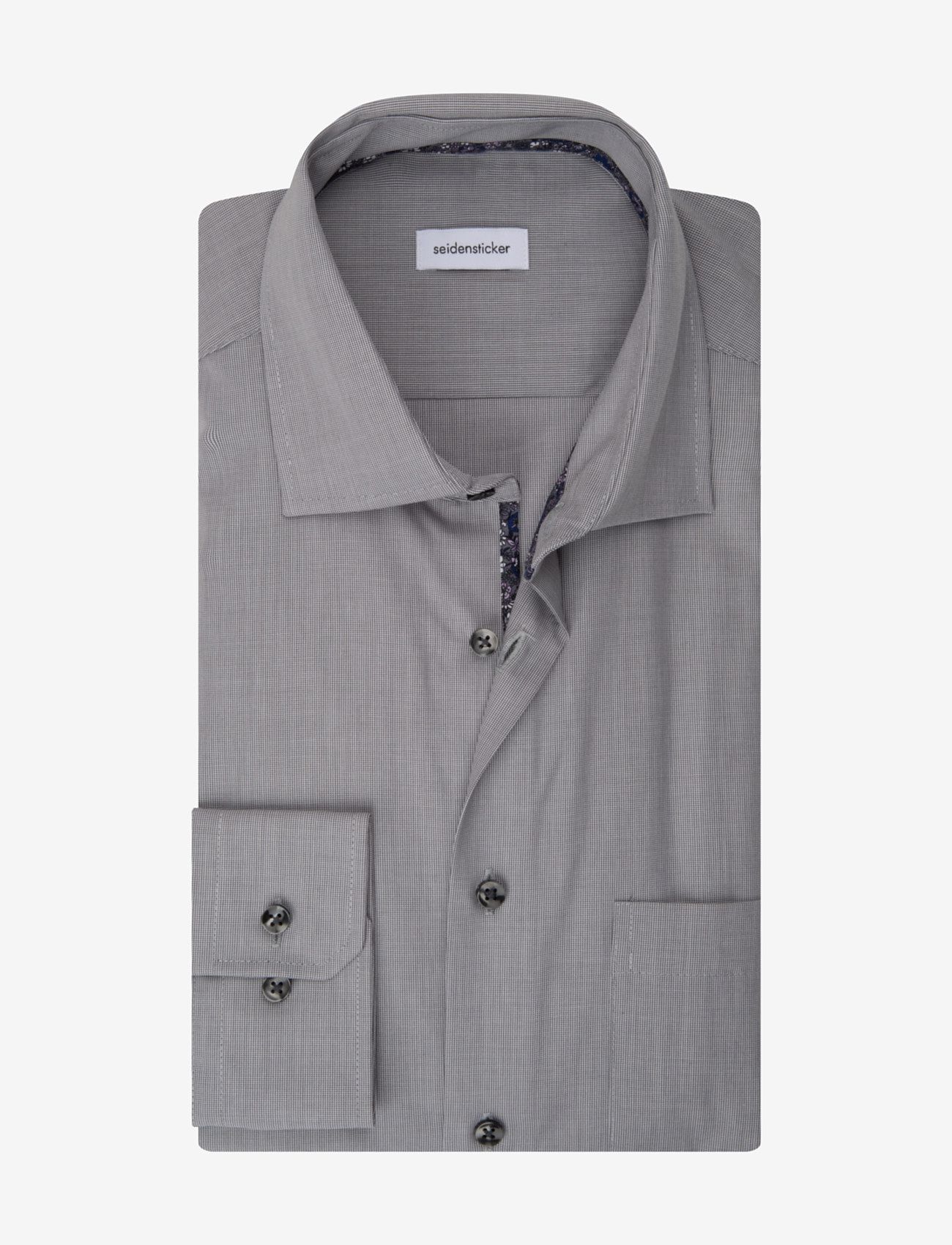 Seidensticker - CITYHEMDEN 1/1 ARM - grey - 4