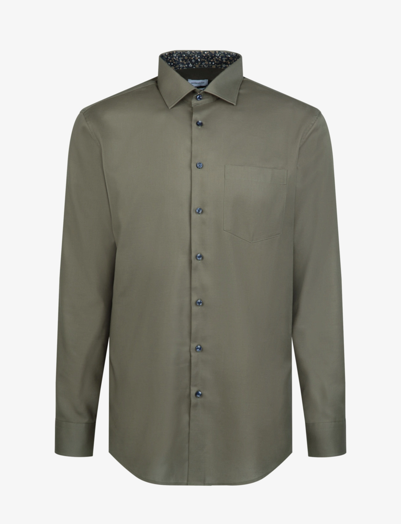 CITYHEMDEN 1/1 ARM - DARK GREEN