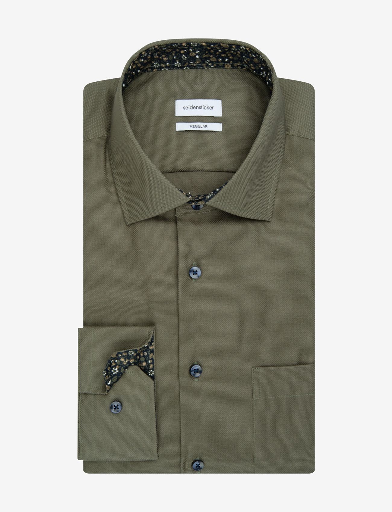 Seidensticker - CITYHEMDEN 1/1 ARM - dark green - 1