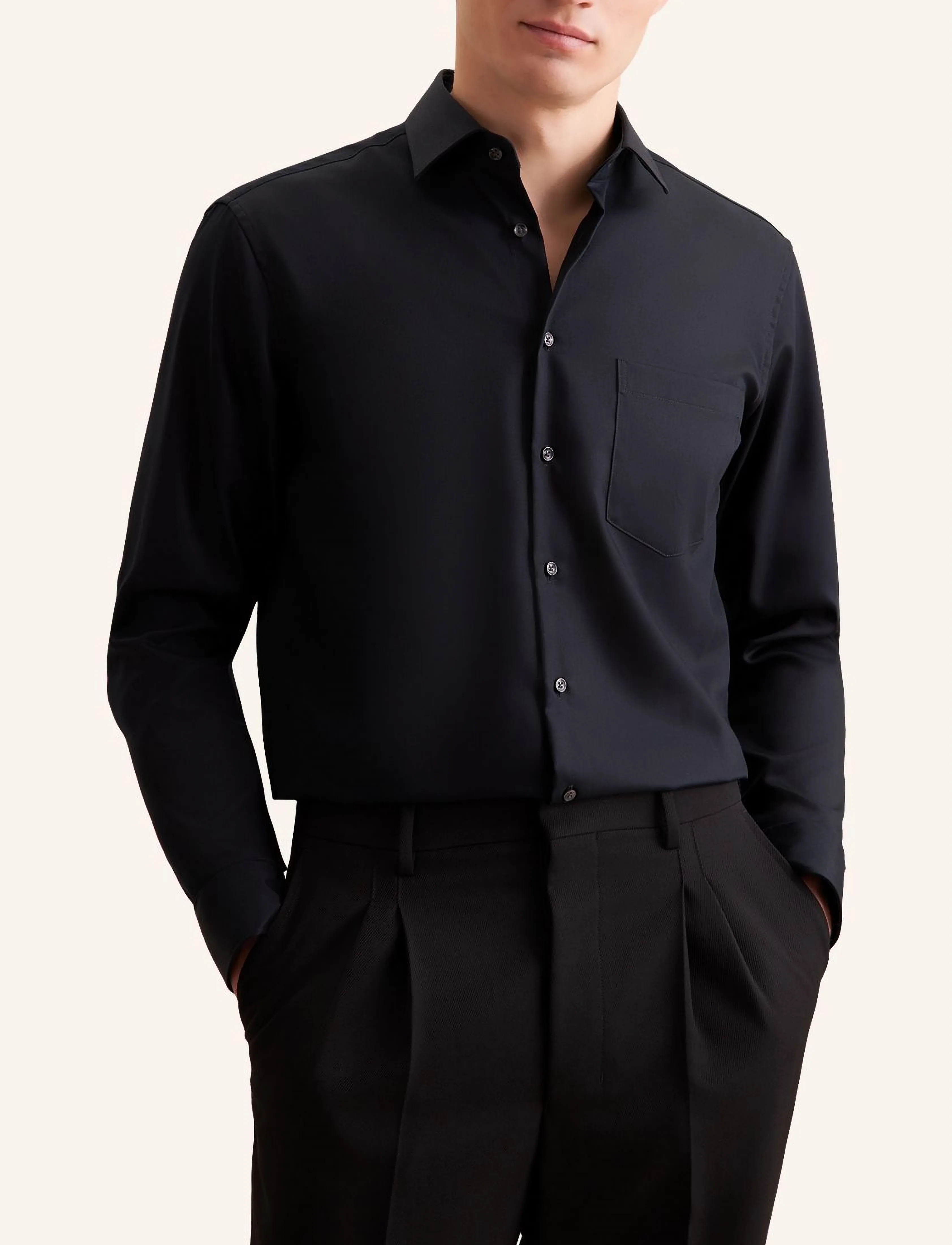 Seidensticker - Business shirt Regular - formelle hemden - black - 4