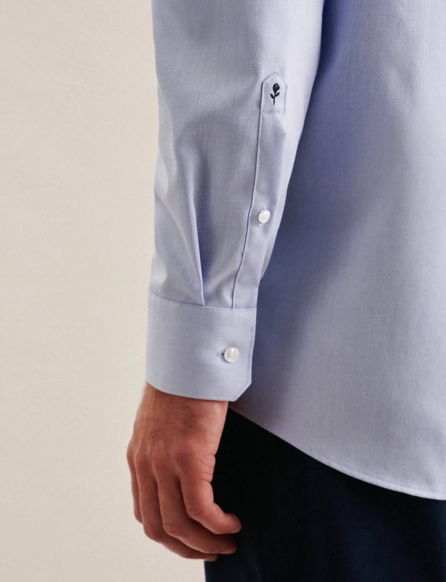 Seidensticker - Business shirt Regular - formelle skjorter - mid blue - 4