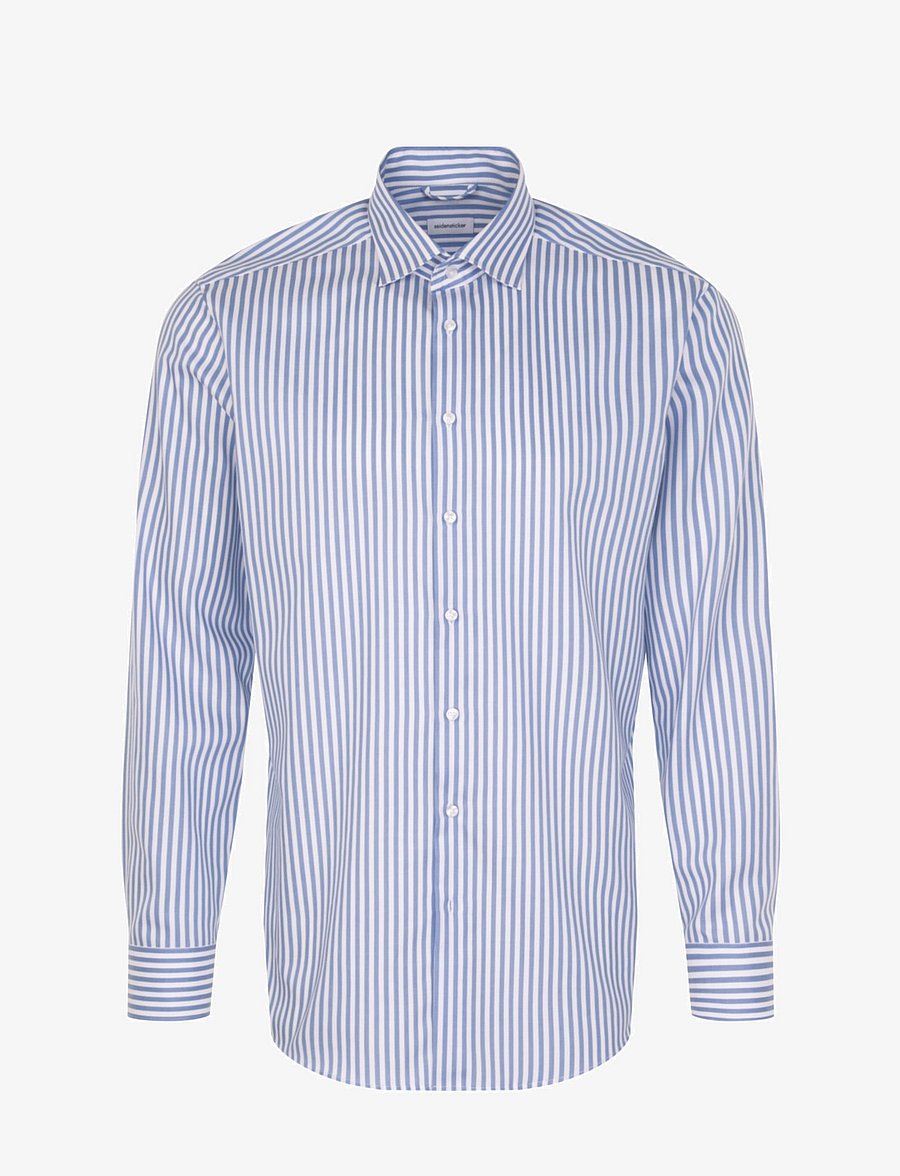 Seidensticker - Business shirt Regular - gestreifte hemden - mid blue - 1