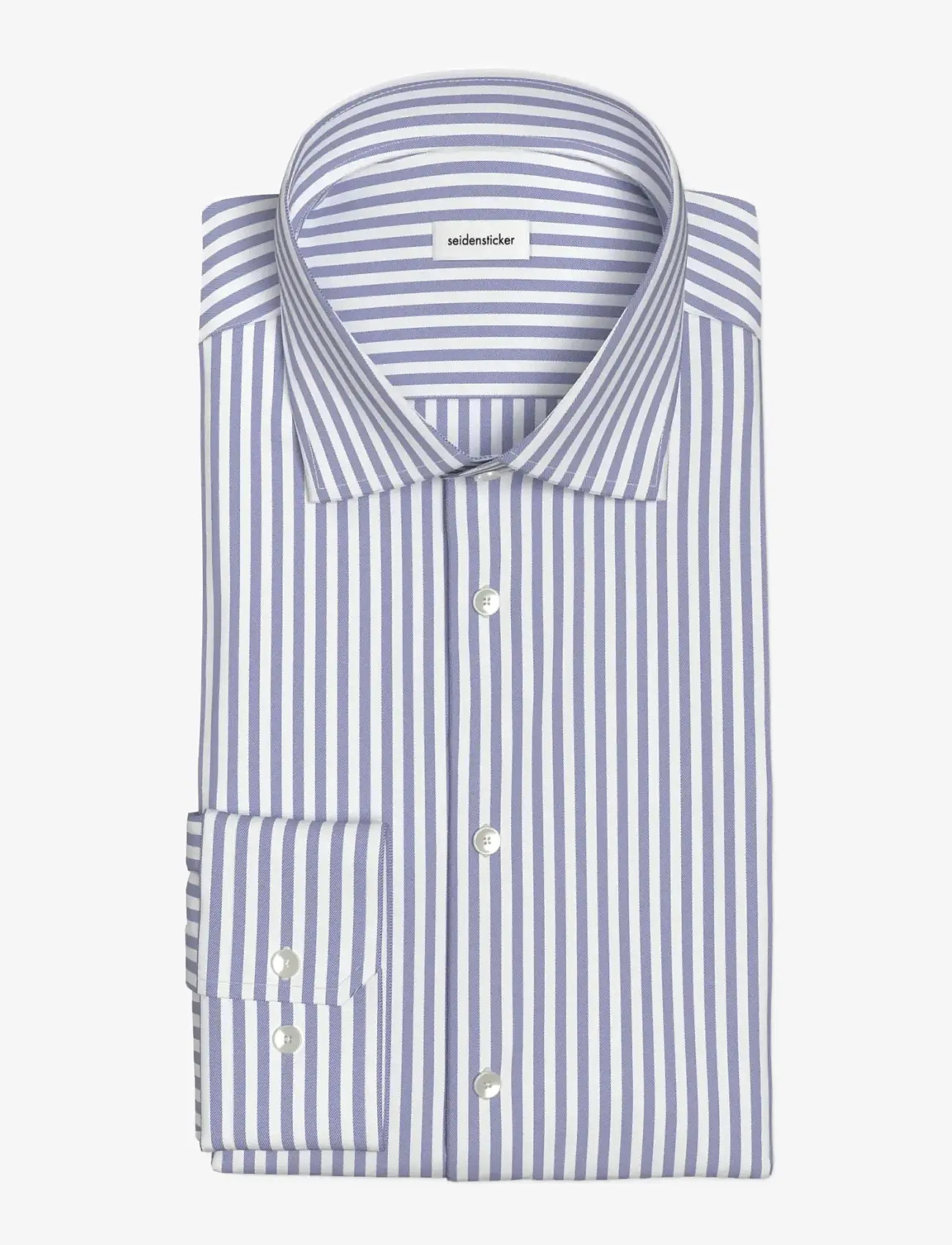 Seidensticker - CITYHEMDEN 1/1 ARM - randiga skjortor - mid blue - 2