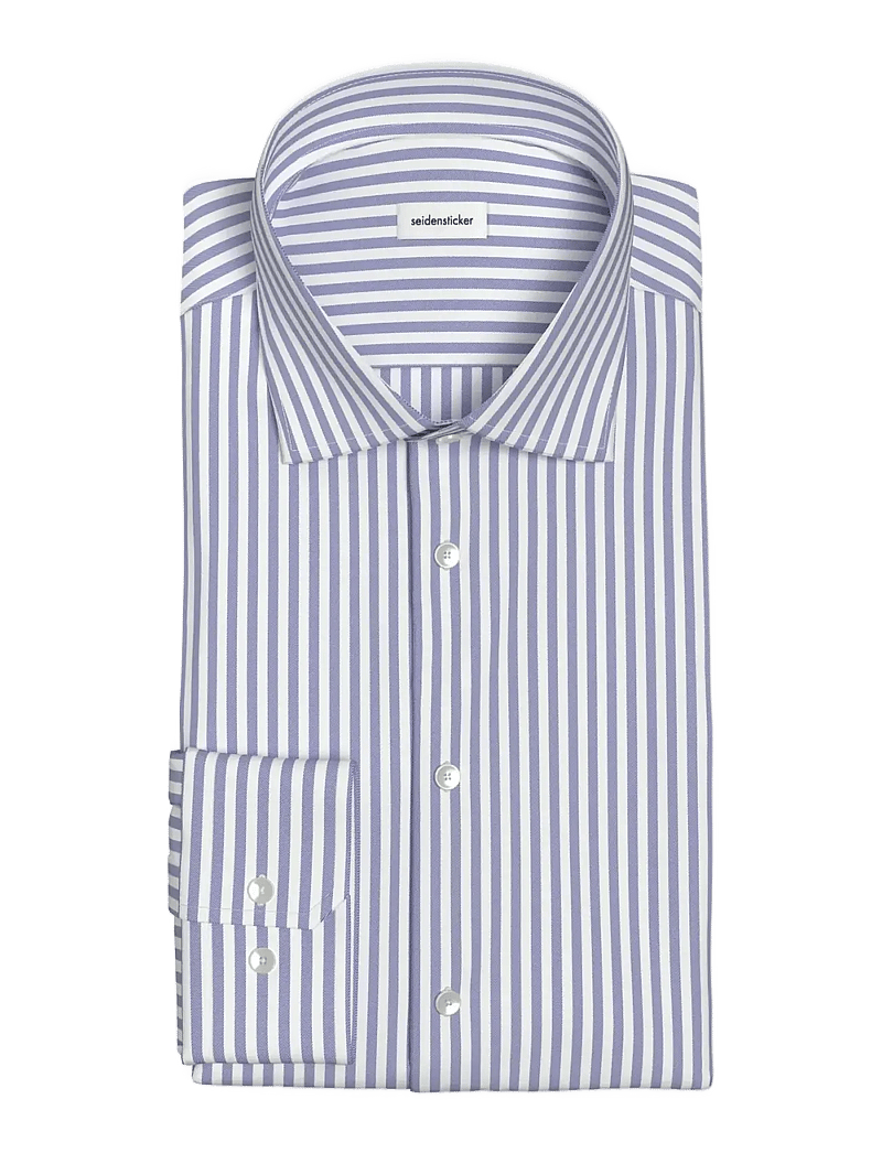 Seidensticker - New Kent 108 o.T. - triibulised särgid - mid blue - 2