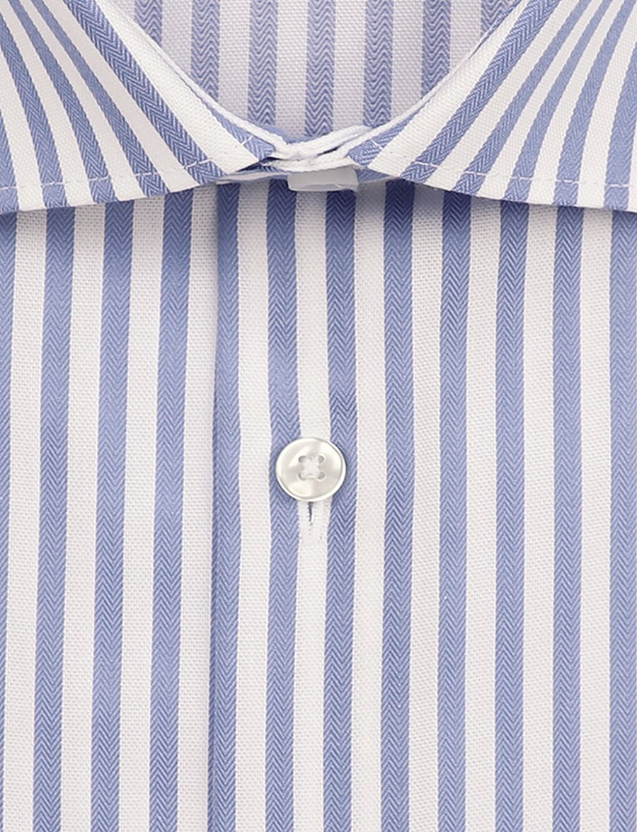 Seidensticker - Business shirt Regular - randiga skjortor - mid blue - 3