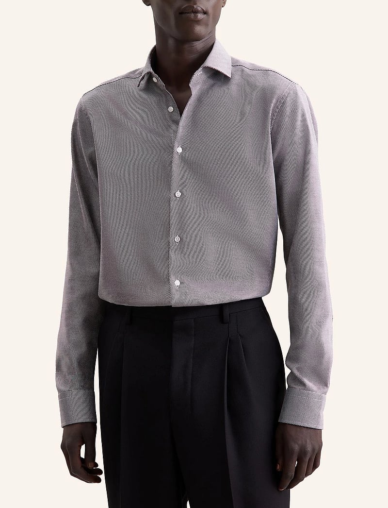 Seidensticker - CITYHEMDEN 1/1 ARM - formal shirts - dark brown - 4