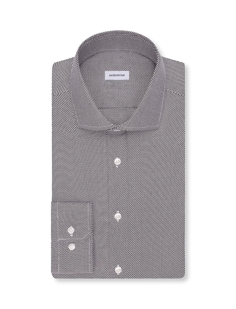 Seidensticker - CITYHEMDEN 1/1 ARM - formal shirts - dark brown - 5