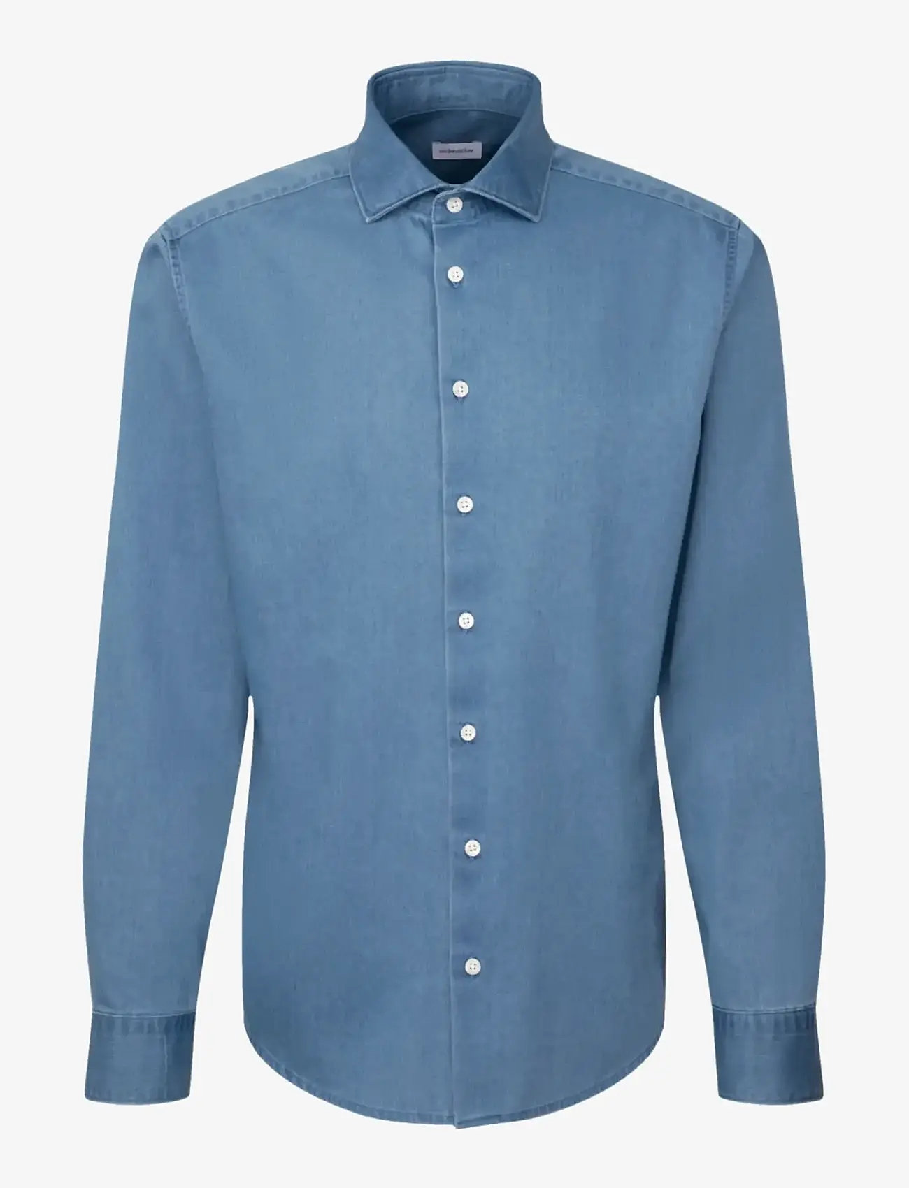 Seidensticker - Denim shirt Regular - jeansskjortor - blue - 1