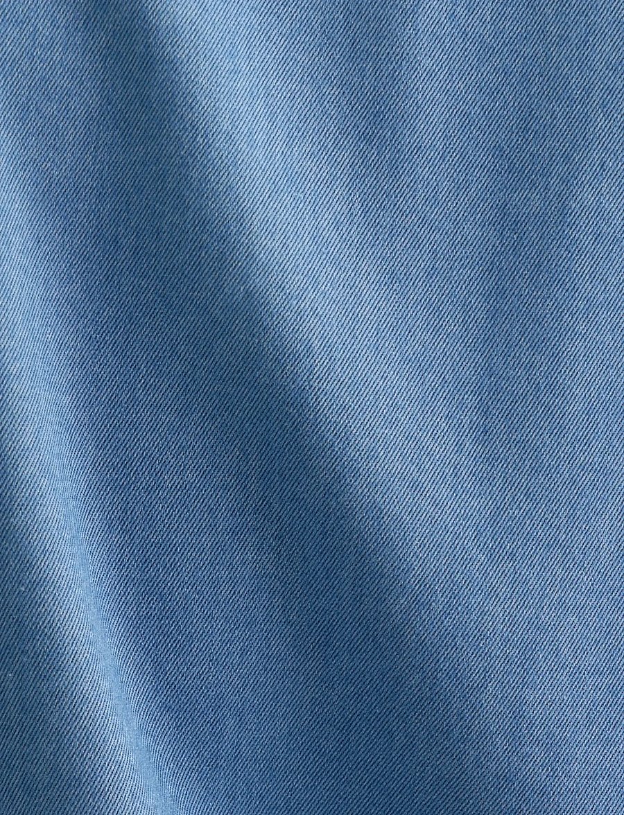 Seidensticker - Casual Shirt Regular - džinsiniai marškiniai - blue - 5