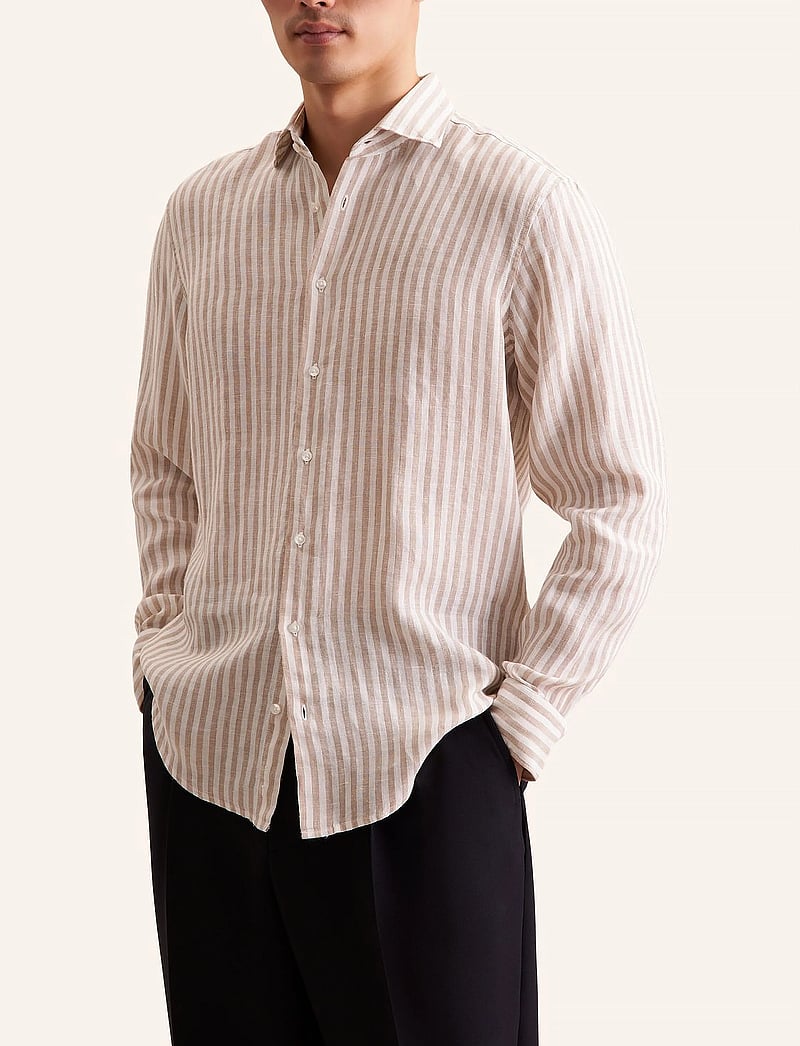 Seidensticker - CITYHEMDEN 1/1 ARM - linen shirts - sand - 0