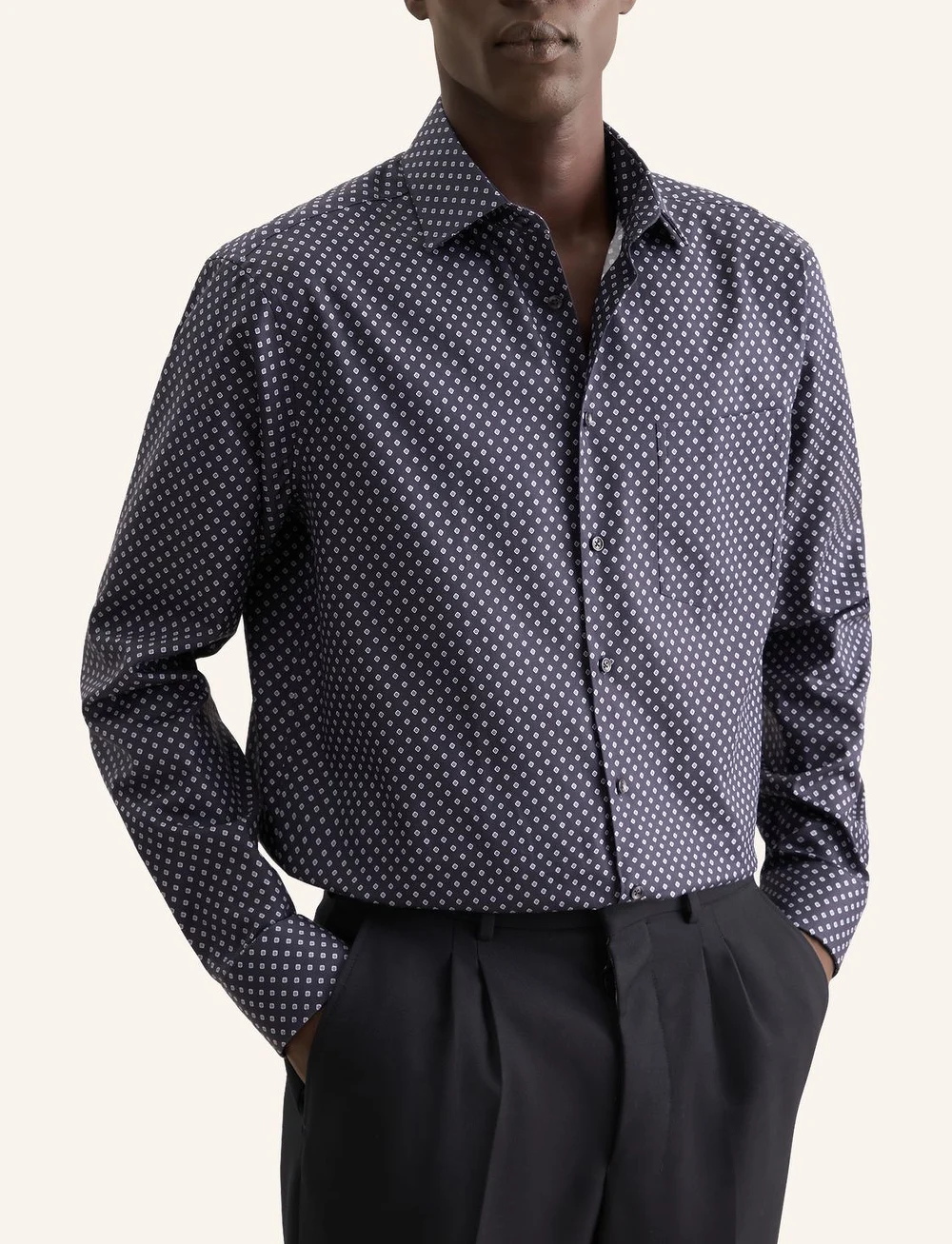 Seidensticker - CITYHEMDEN 1/1 ARM - chemises à motifs - navy blue - 0