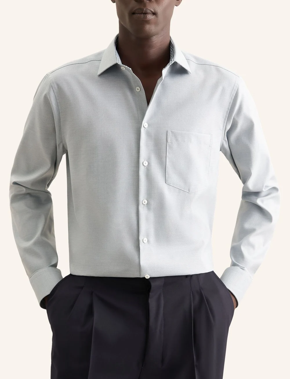 Seidensticker - CITYHEMDEN 1/1 ARM - proginiai marškiniai - sage green - 0