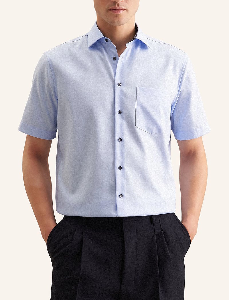 Seidensticker - Business Kent Patch12 1/2 - kurzarmhemden - light blue - 0