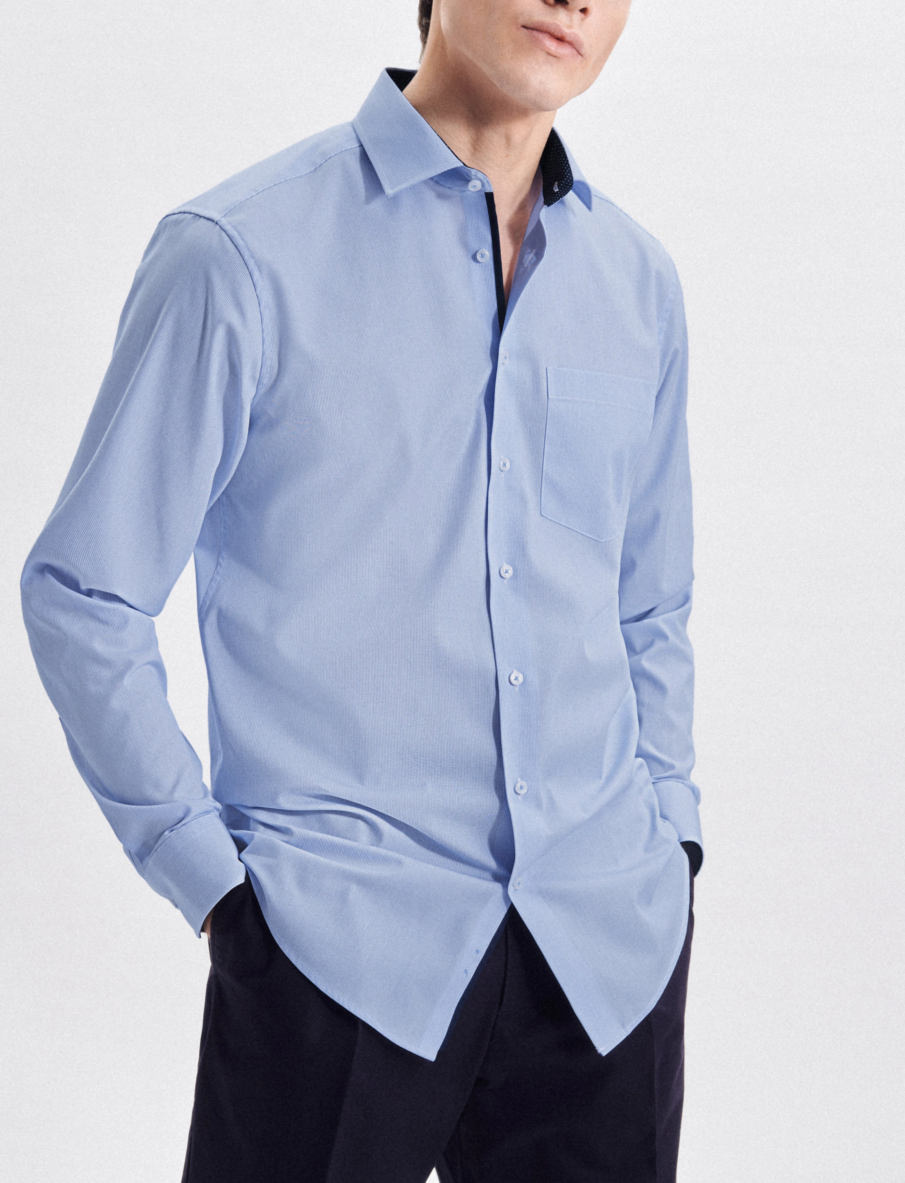 Seidensticker Business Shirt Regular, 38, Shirts, Blau - Business, Männerswear