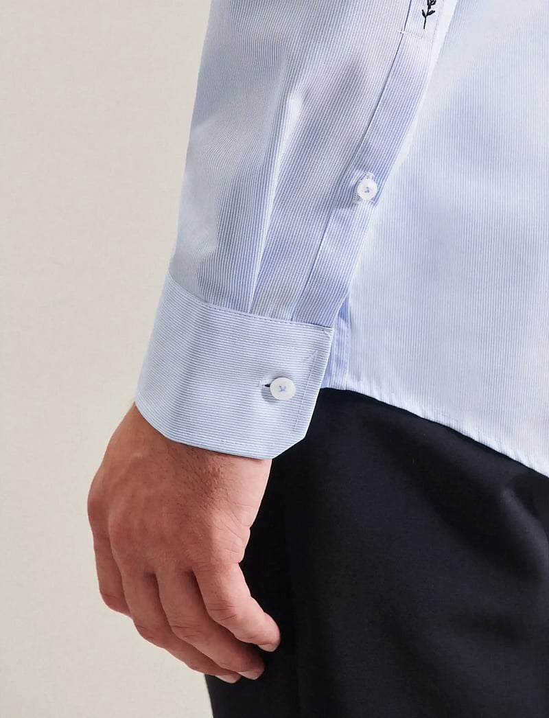 Seidensticker - Business Kent Patch13 - formelle hemden - light blue - 4