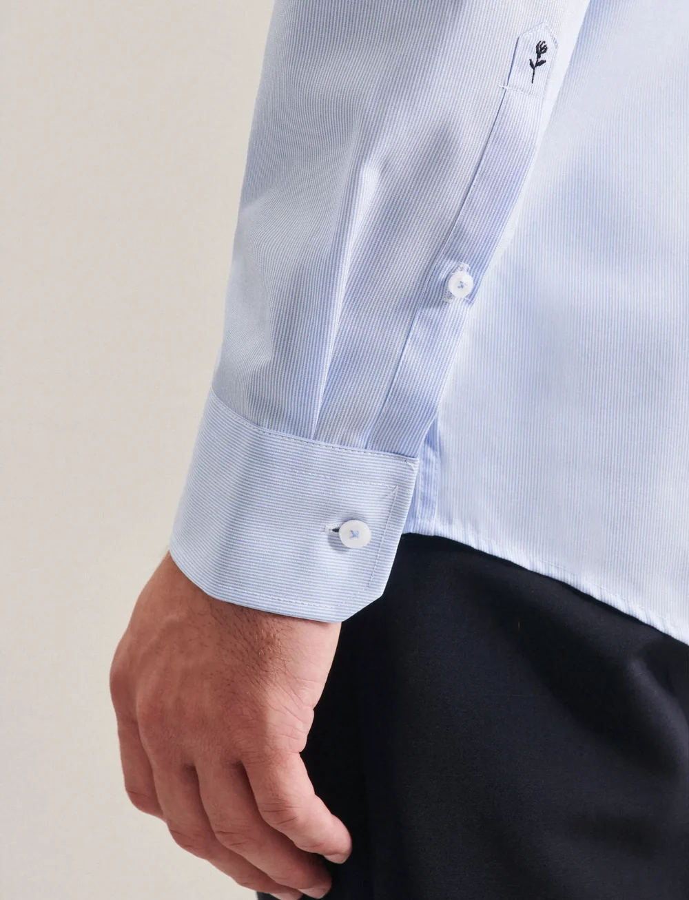 Seidensticker - Business Kent Patch13 - kostymskjortor - light blue - 3