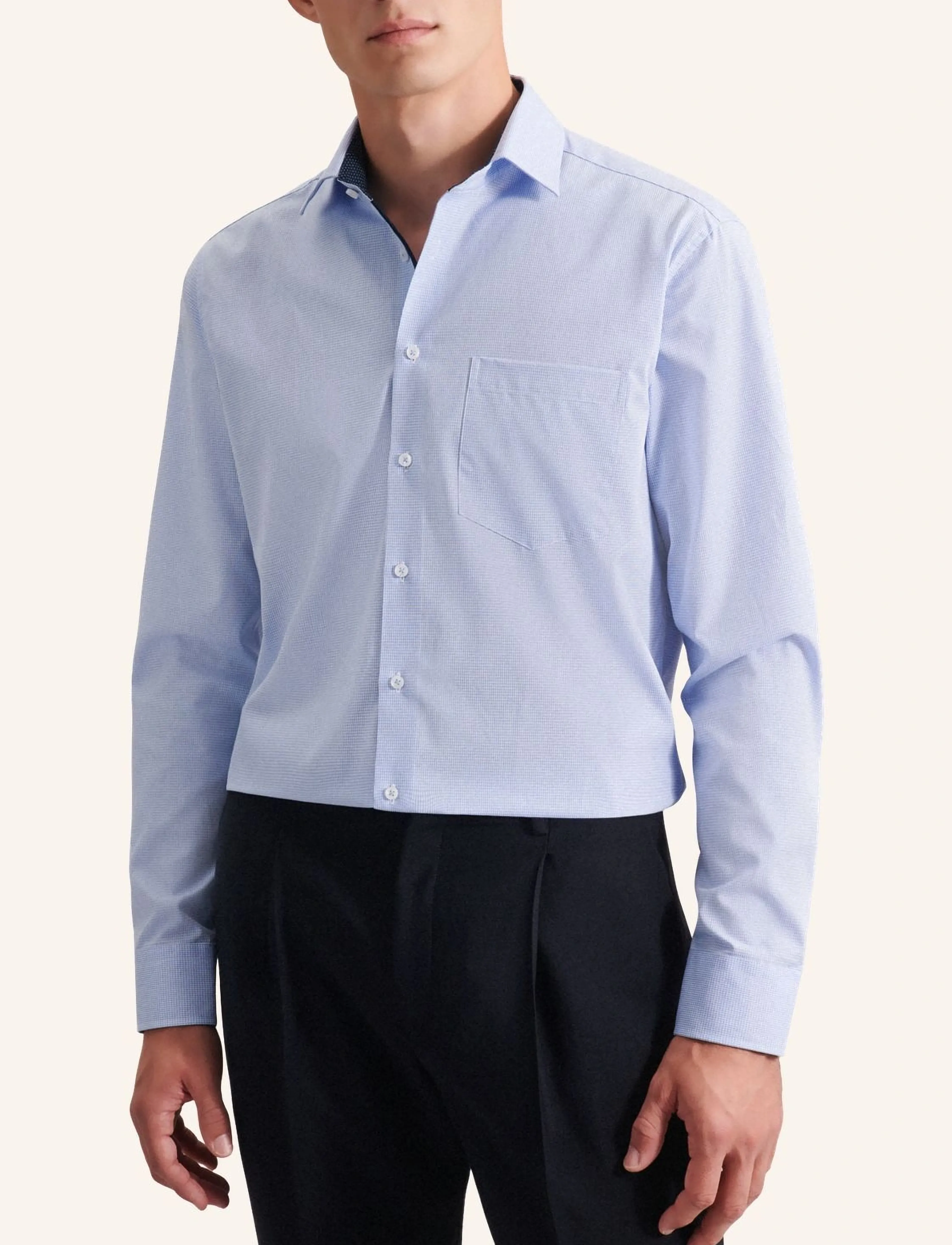 Seidensticker Business Shirt Regular, 38, Shirts, Blau - Business, Männerswear
