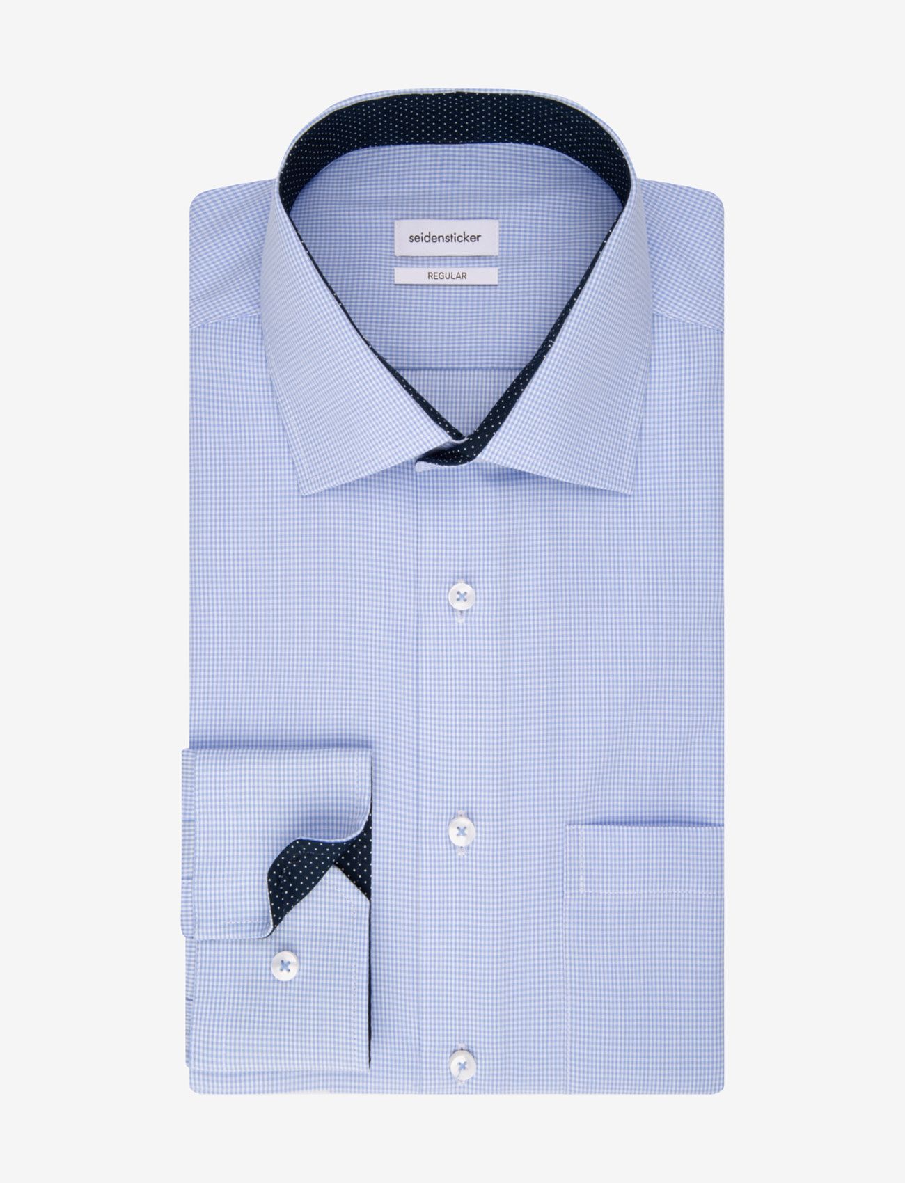 Seidensticker - Business Kent Patch13 - formelle hemden - light blue - 4