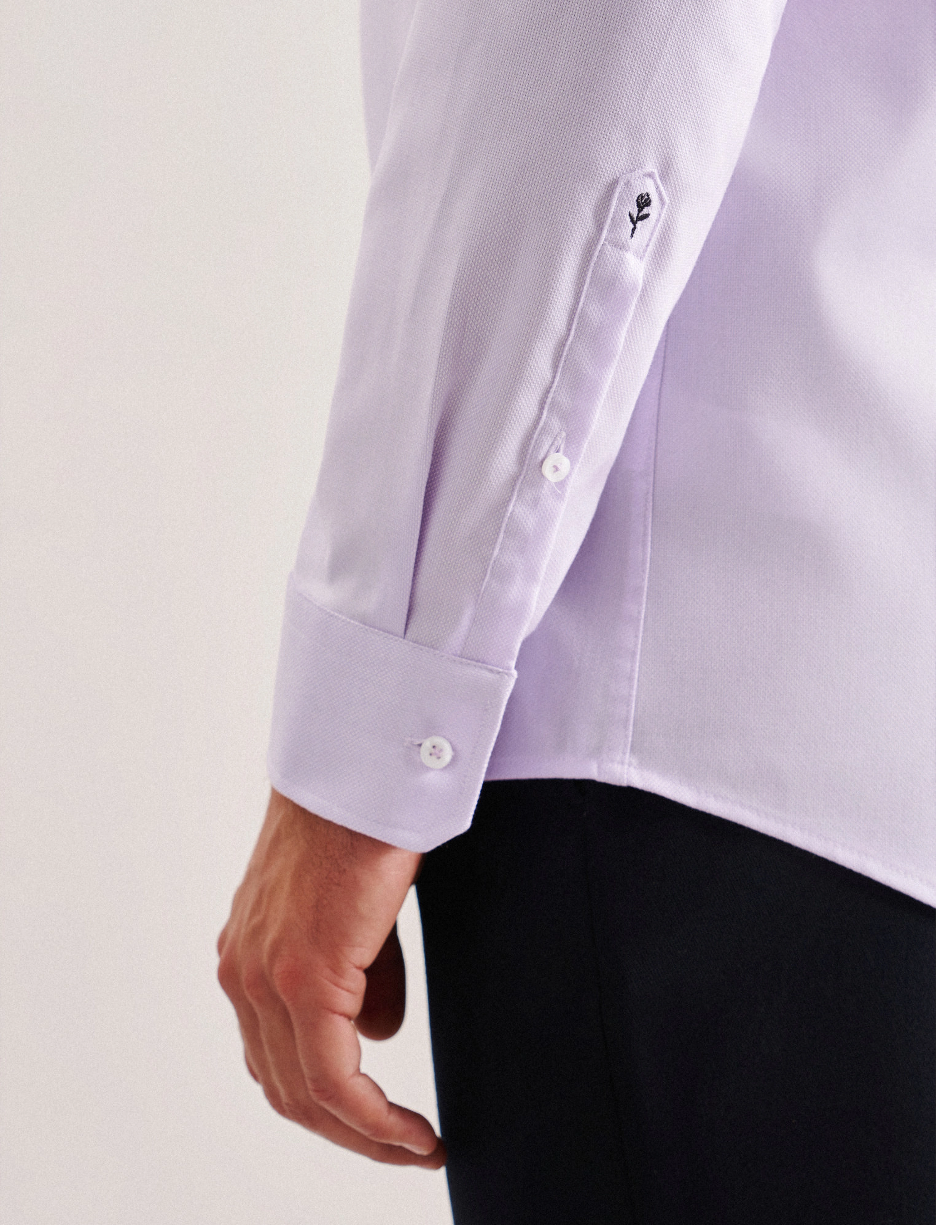 Seidensticker - Business shirt Regular - basic shirts - lilac - 4