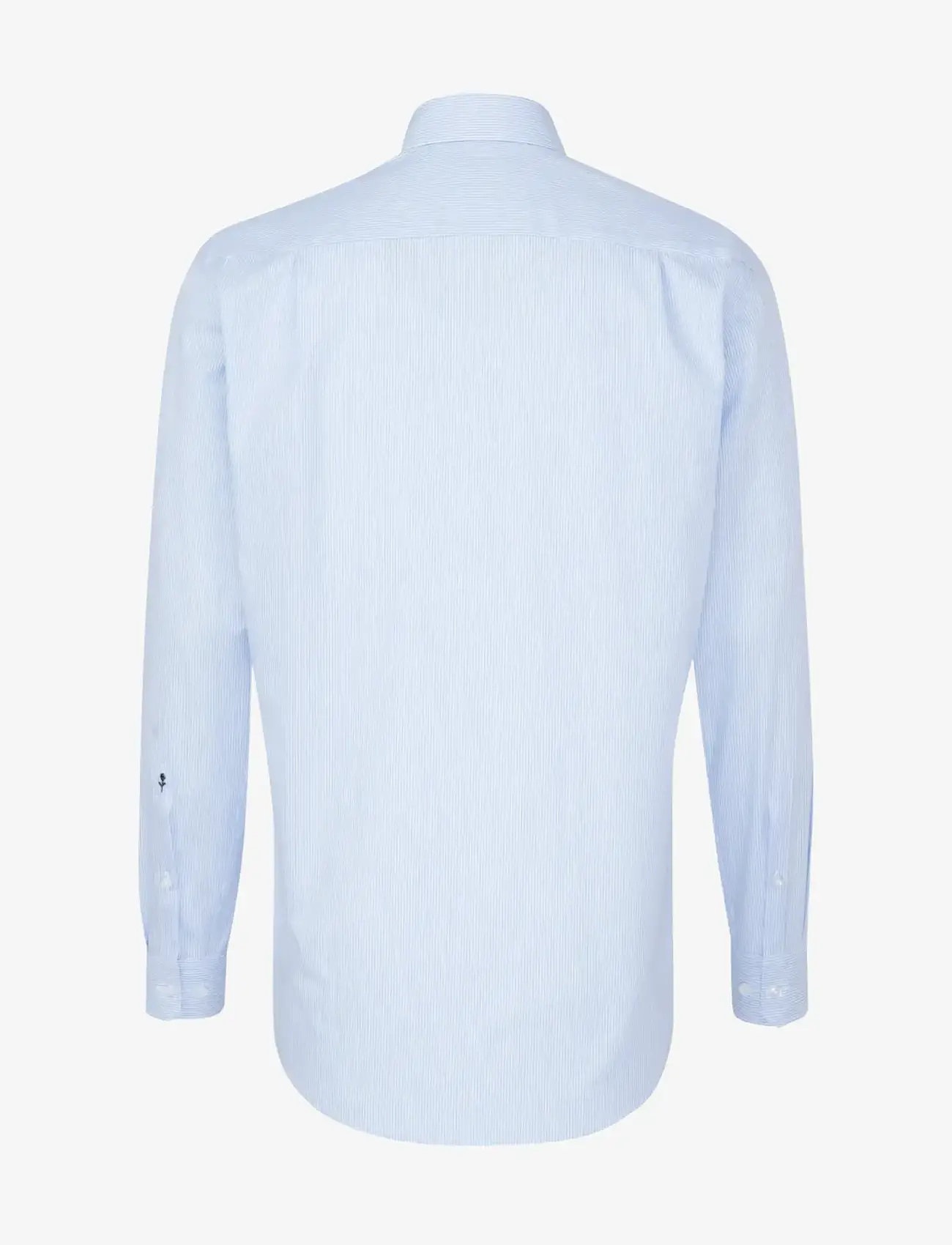 Seidensticker - Business Kent 108 1/1 - randiga skjortor - light blue - 2