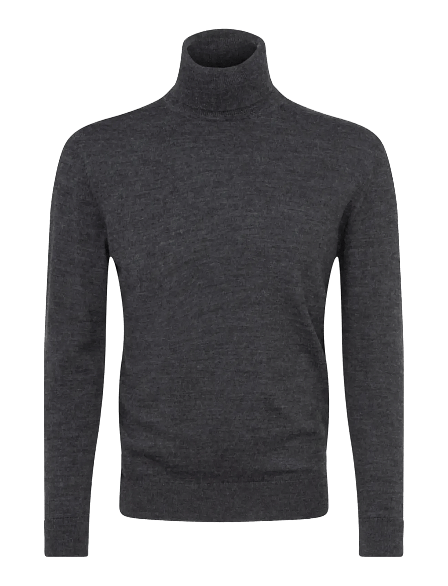Seidensticker - Sweater knit Regular - rullekraver - anthrazit mÉlange - 0