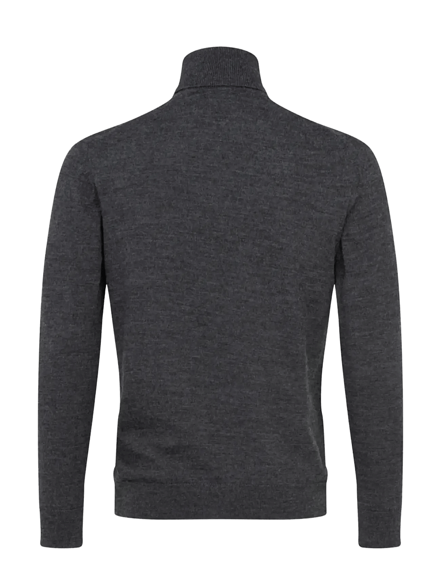 Seidensticker - Sweater knit Regular - rullekraver - anthrazit mÉlange - 1