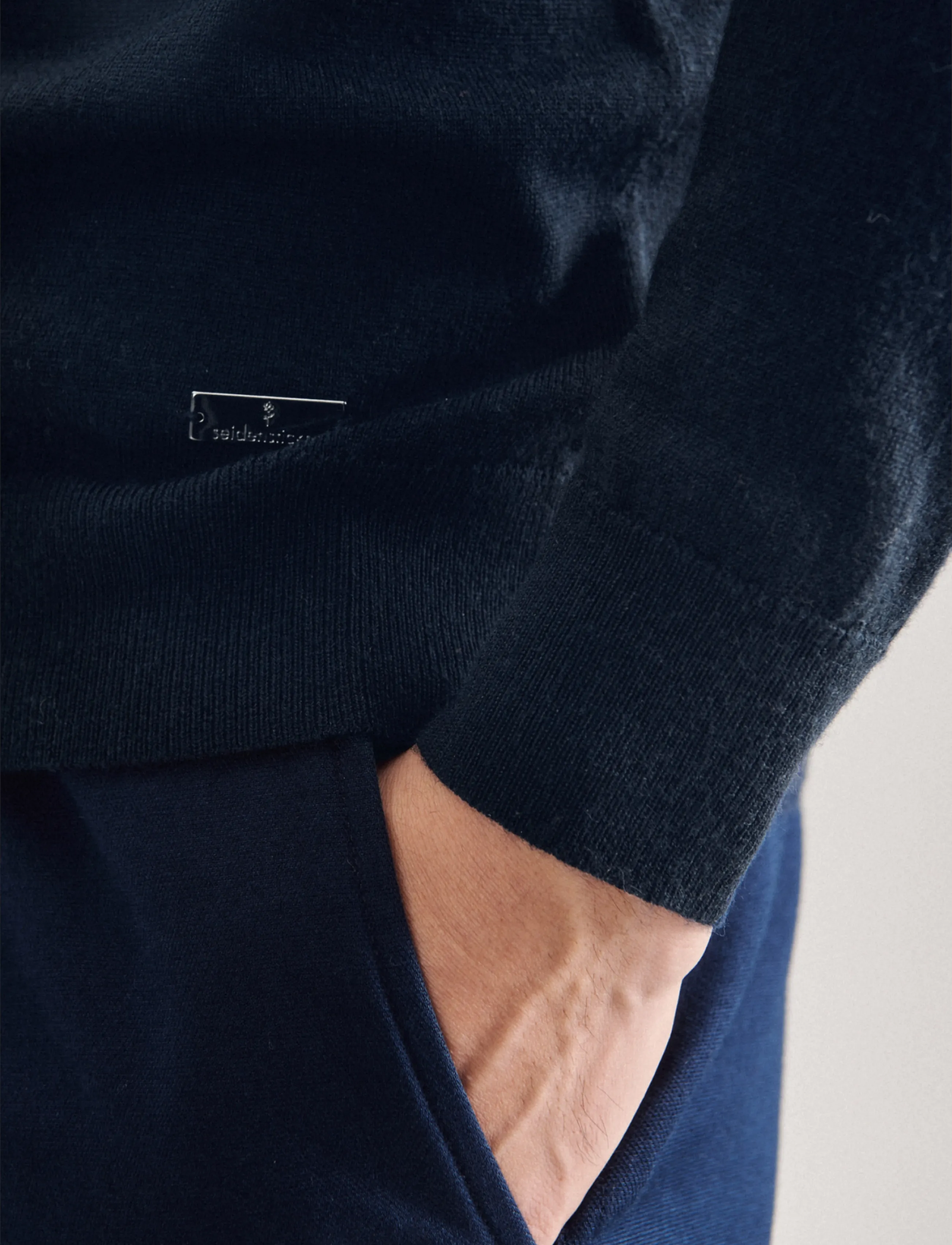 Seidensticker - Sweater knit Regular - deep navy - 3