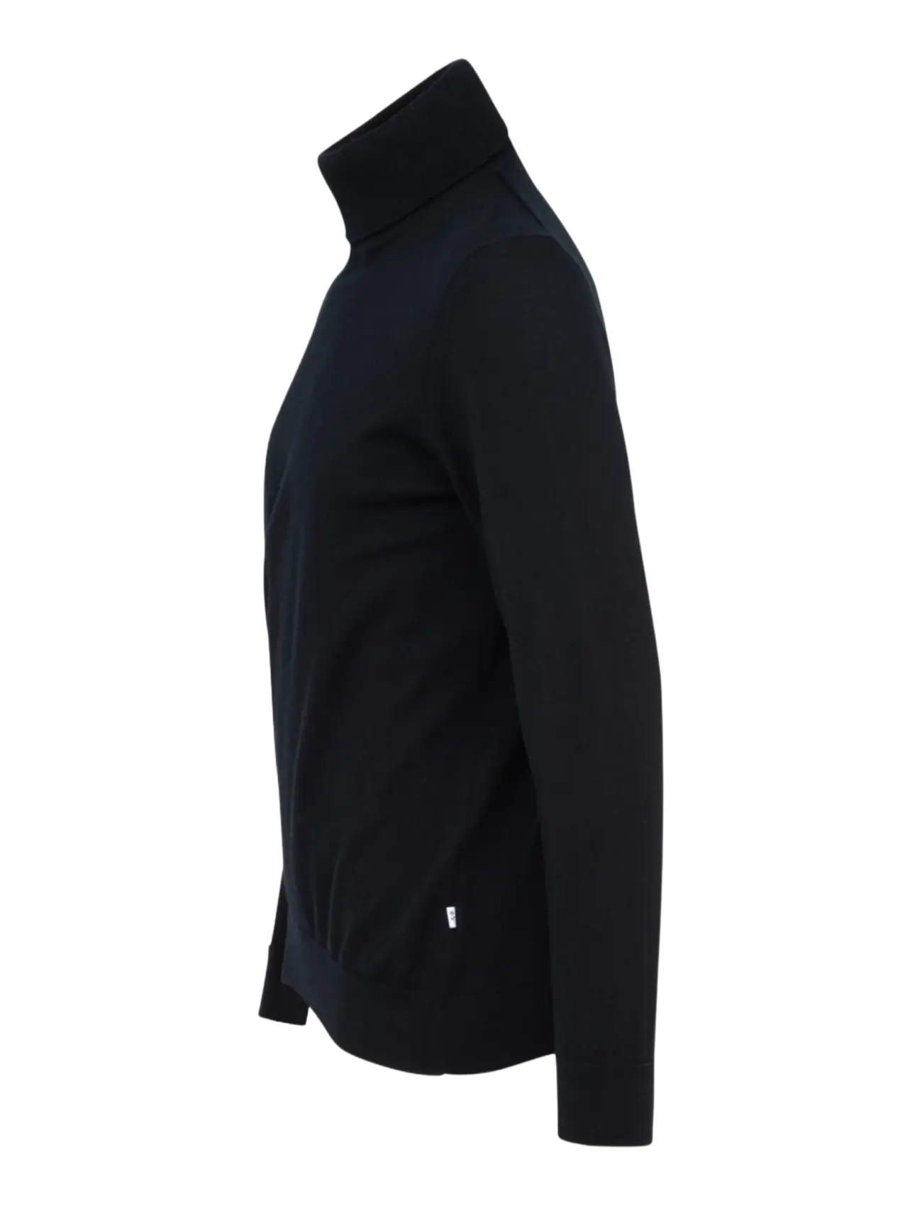 Seidensticker - Sweater knit Regular - rullekraver - real black - 2