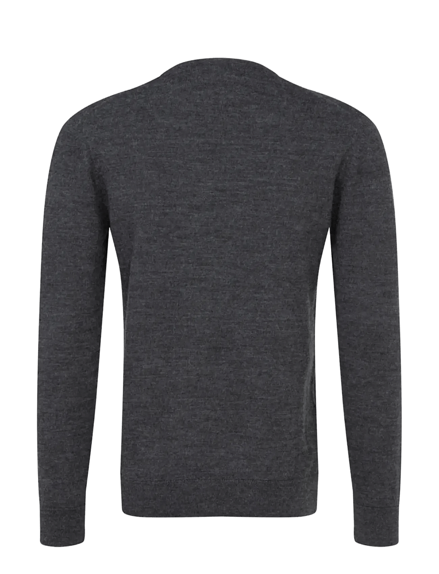 Seidensticker - Sweater knit Regular - rund hals - anthra melange - 1