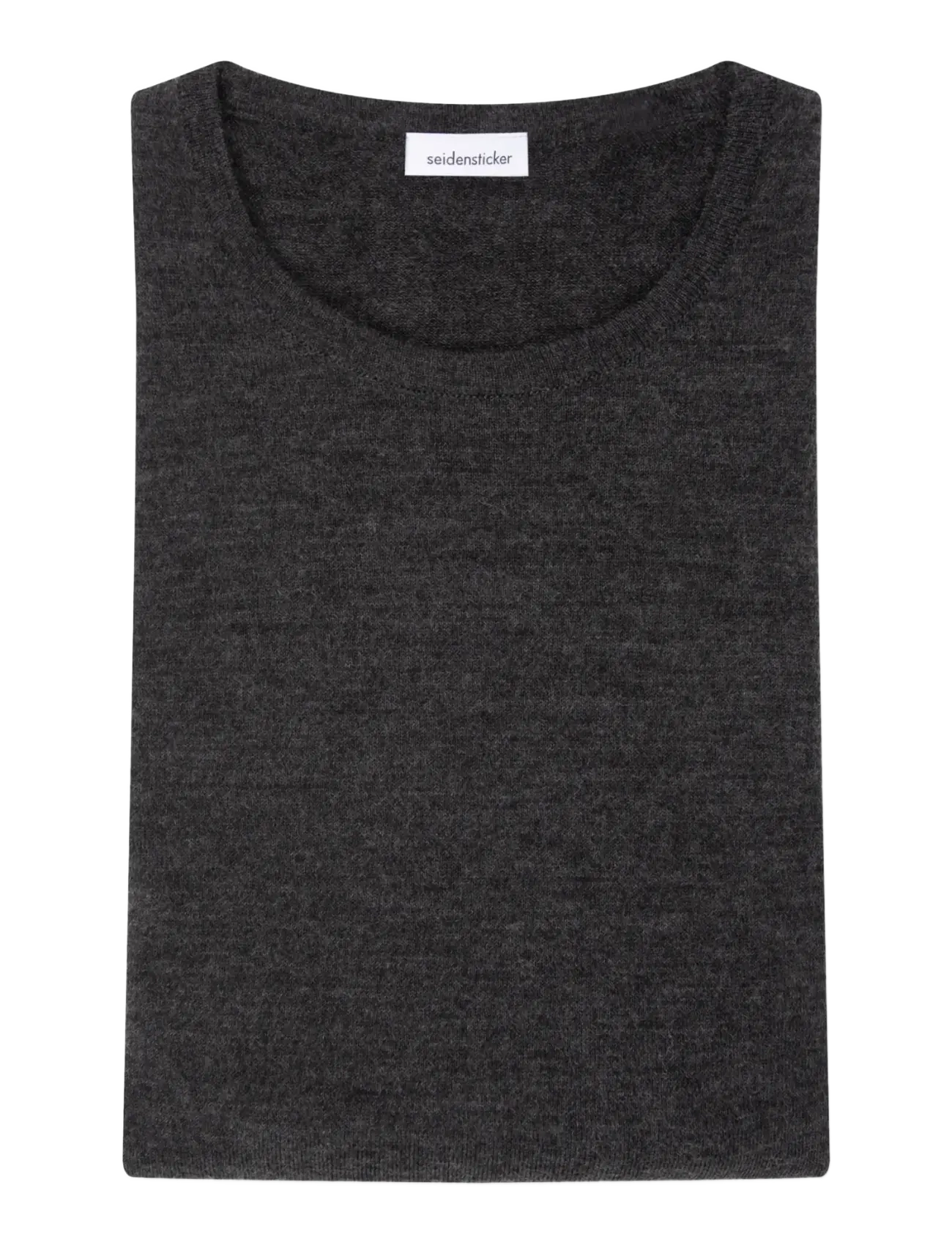 Seidensticker - Sweater knit Regular - rund hals - anthra melange - 3