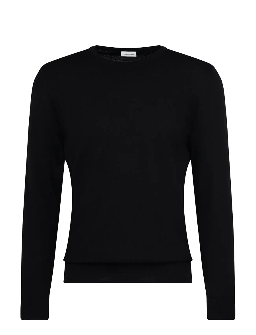 Seidensticker - Sweater knit Regular - rund hals - black - 0