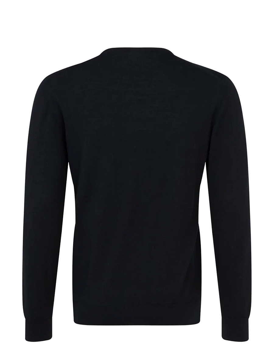 Seidensticker - Sweater knit Regular - rund hals - black - 1