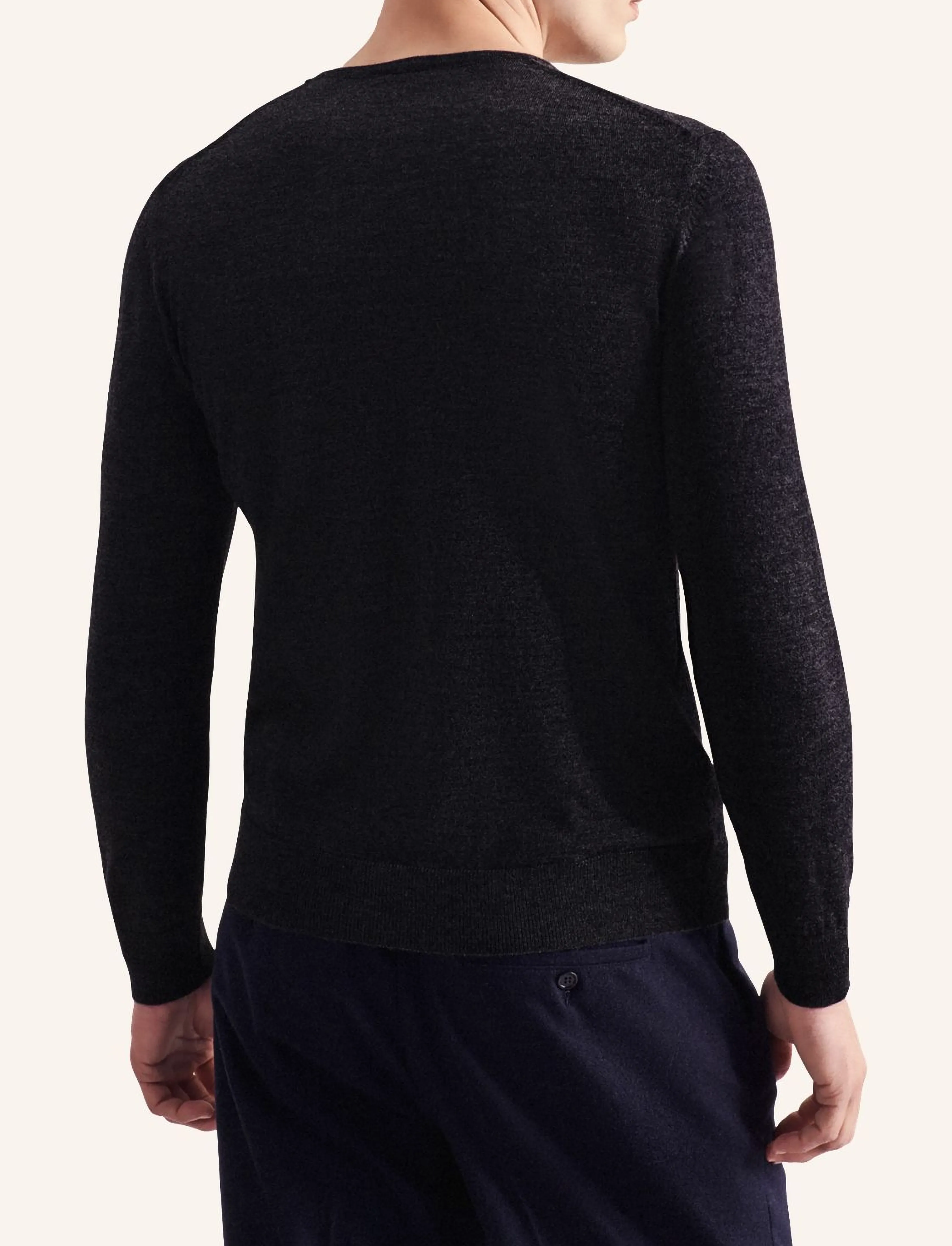 Seidensticker - Sweater knit Regular - rund hals - black - 3