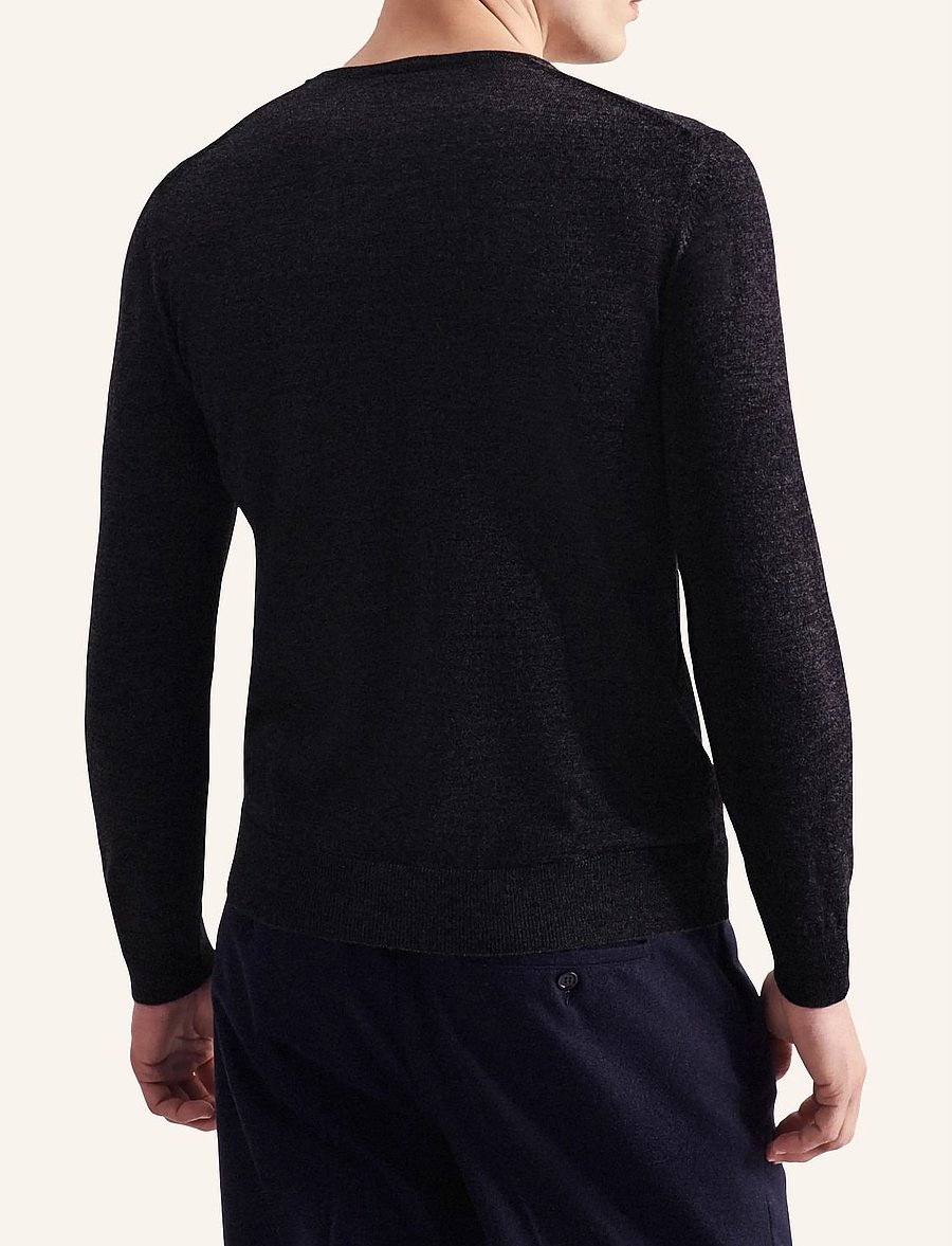 Seidensticker - Sweater knit Regular - rund hals - black - 3